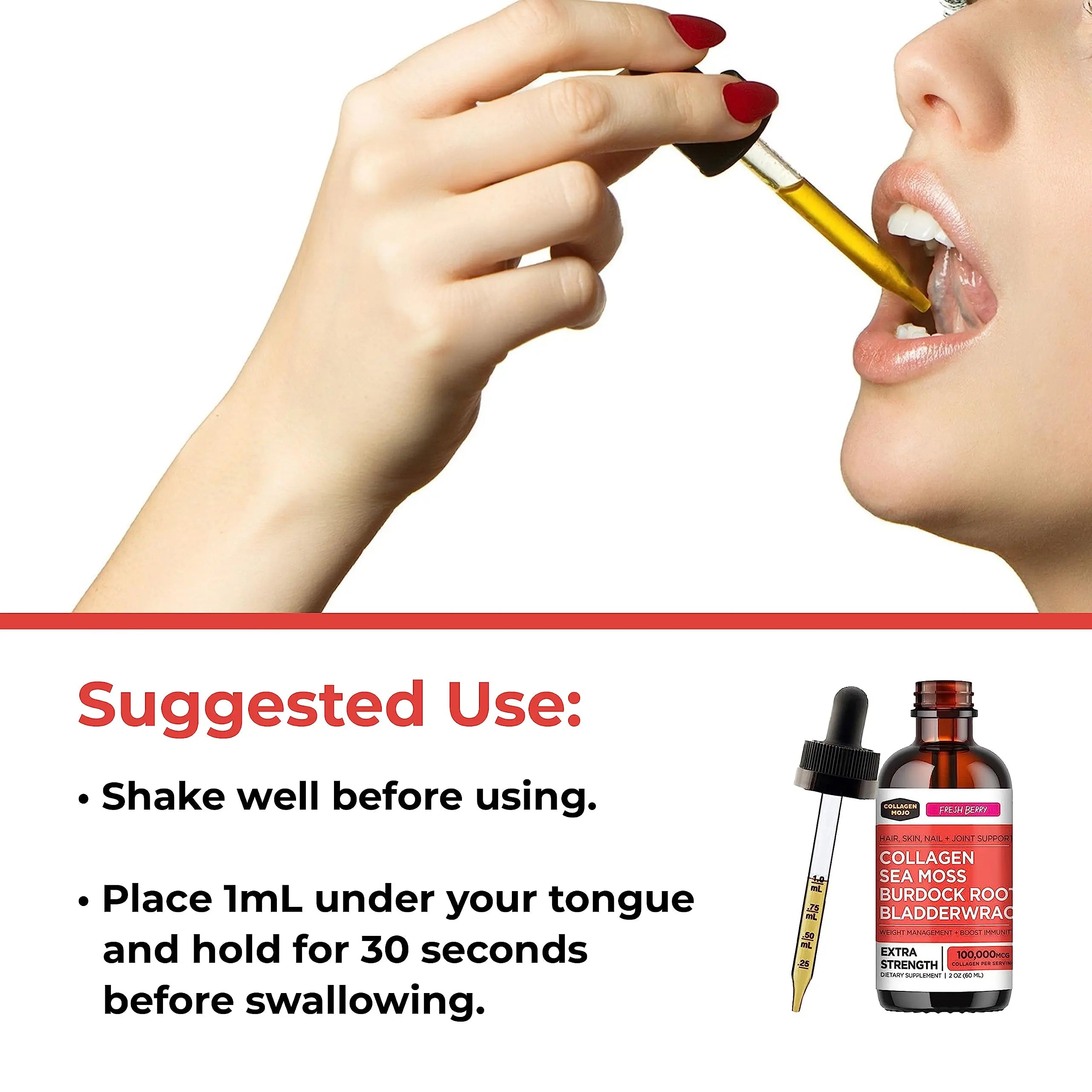 Collagen Mojo Liquid Collagen Peptides with Sea Moss, Burdock Root & Bladderwrack Collagen Mojo Au supplements