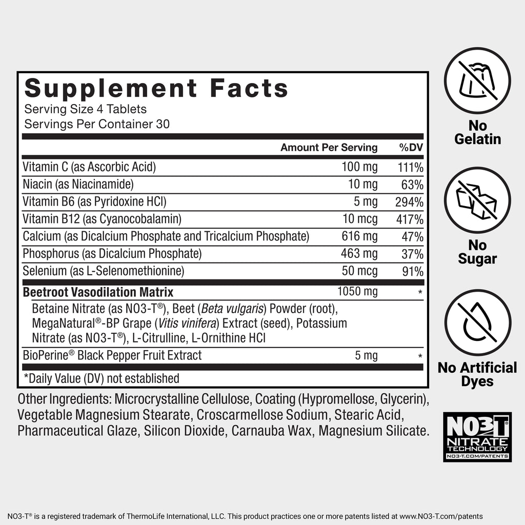 Force Factor Total Beets Blood Pressure Support with Grape Seed Extract and Non GMO Beet Root Powder for Heart Health