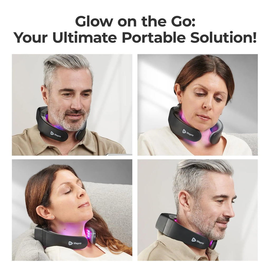 Lifepro Red Light Therapy for Neck - Compact & Rechargeable Red Light Therapy Device- On-The-Go LifePro Au supplements