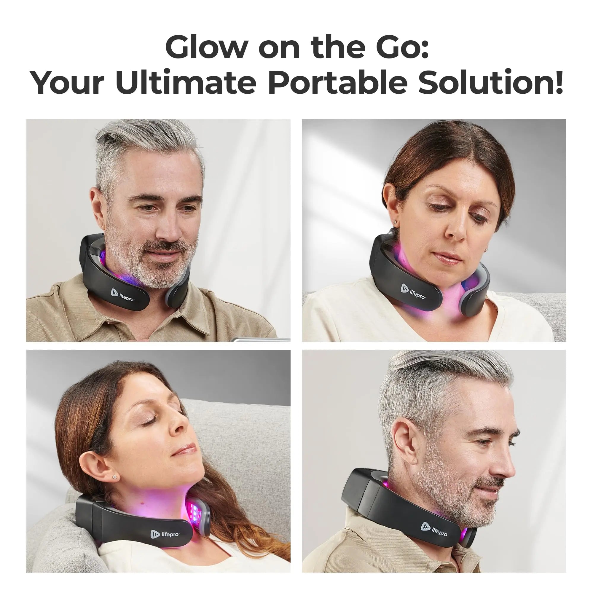 Lifepro Red Light Therapy for Neck - Compact & Rechargeable Red Light Therapy Device- On-The-Go LifePro Au supplements