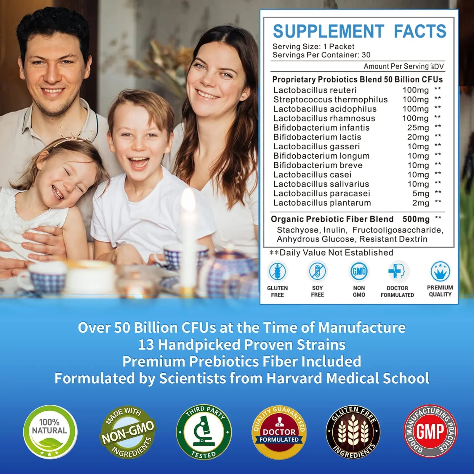 ZEBORA Probiotics for Women, Men and Kids, Prebiotics and Probiotics Powder ZEBORA Au supplements