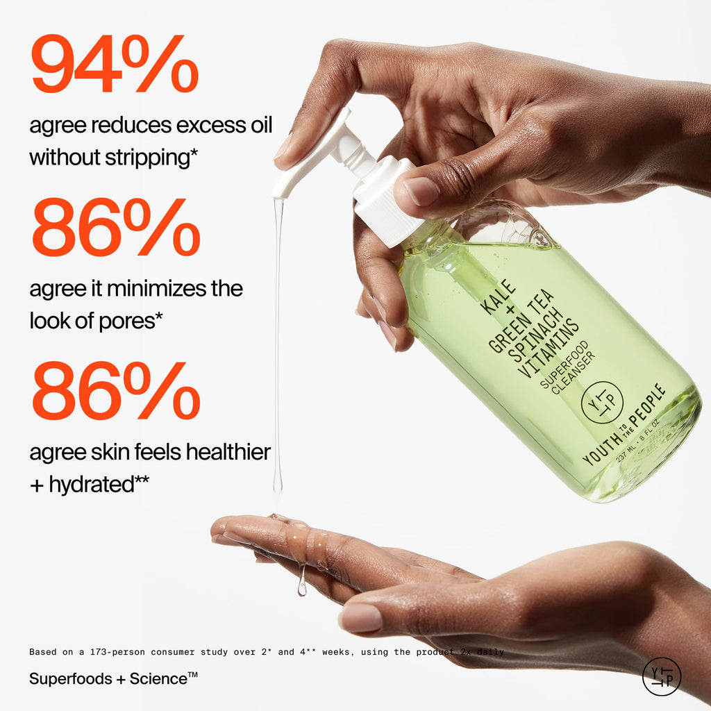 Youth To The People Superfood Facial Cleanser Full Size - Kale + Green Tea Daily Face Wash