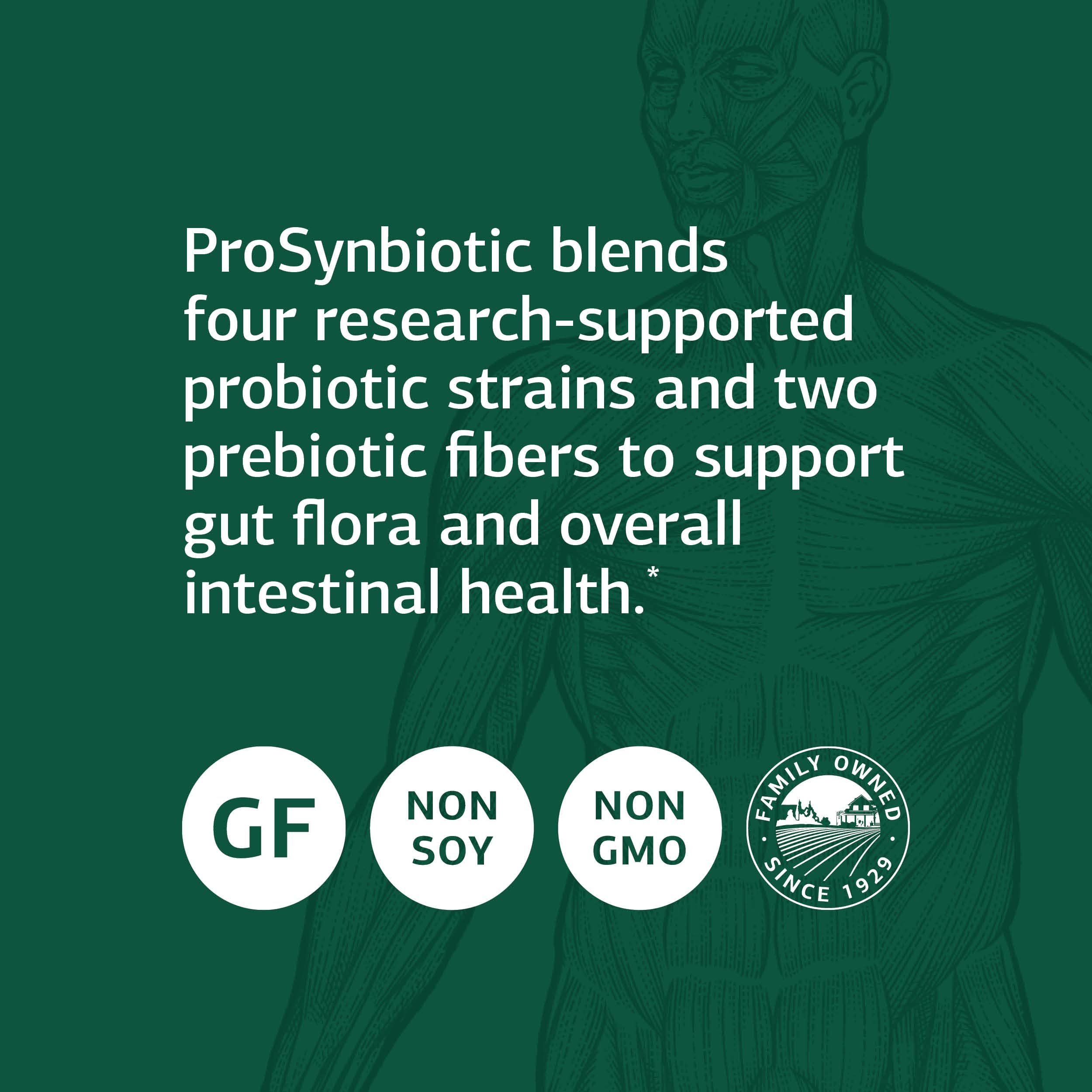 Standard Process ProSynbiotic - Whole Food Bowel, Immune Support, Digestion and Digestive Health with Bifidobacterium, Chicory Root, Lactobacillus Acidophilus,