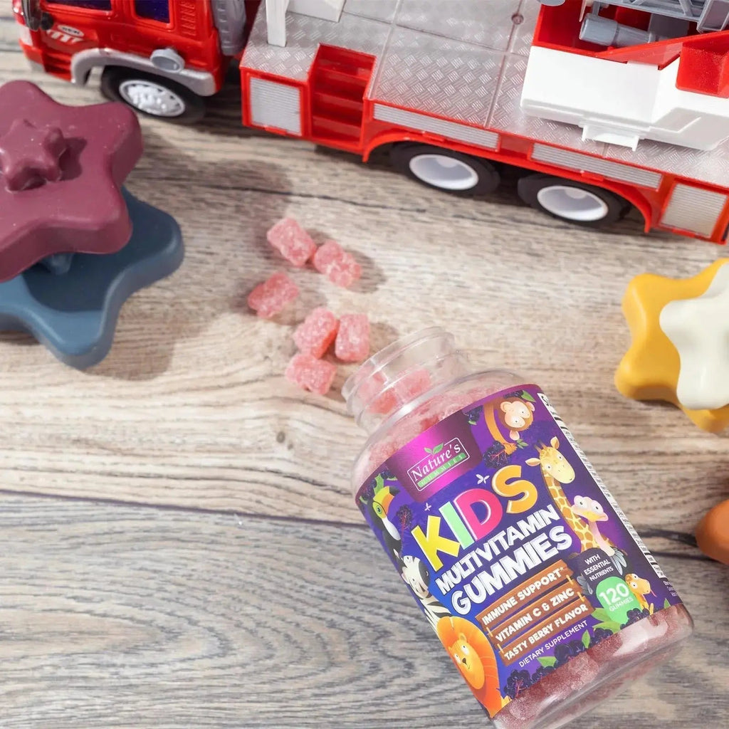 Multivitamin for Kids - Complete Daily Children's Multi Vitamin Gummies with Vitamin D, B Vitamins, Zinc & More - Energy, Memory Focus Nature's Nutrition Au supplements