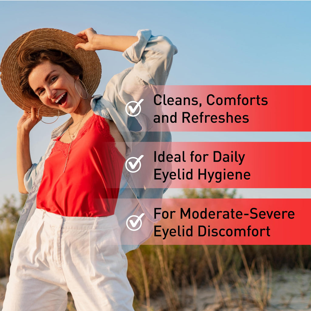 OCuSOFT Lid Scrub PLUS 35 - Pre-Moistened Leave-On Eyelid Wipes for Moderate to Severe Conditions