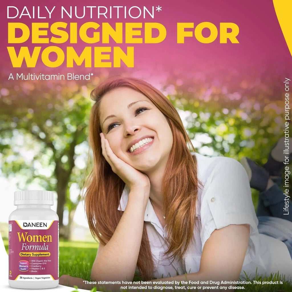 DANEEN Daily Multivitamin for Women - 36 Essential Ingredients - 90 Tablets - Vitamins for Women Multivitamin DANEEN Au supplements
