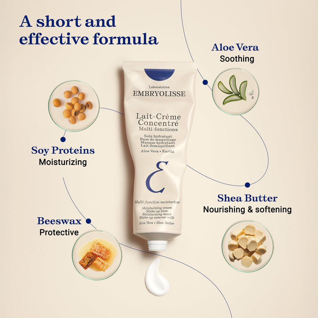 Embryolisse Lait-Crème Concentré Face Moisturizer and Makeup Primer, French Face Cream With Shea Butter & Aloe Vera, 1.01 Fl Oz Embryolisse Au supplements