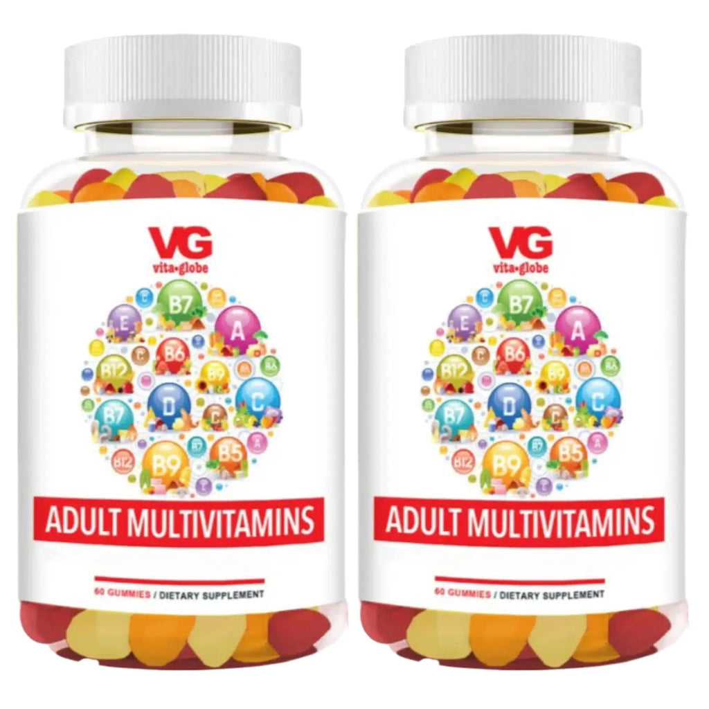 VITA GLOBE Adult Multivitamin Gummies – 9 Daily Vitamins with C, D, E, B6, B12, Folate & Biotin | Delicious Juicy Trio Orange VITA GLOBE Au supplements