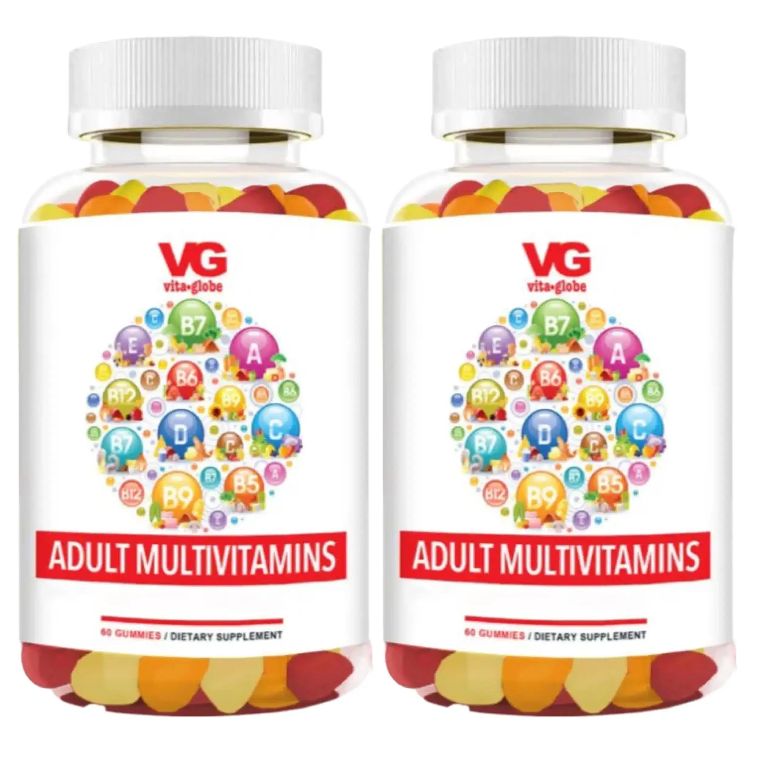 VITA GLOBE Adult Multivitamin Gummies – 9 Daily Vitamins with C, D, E, B6, B12, Folate & Biotin | Delicious Juicy Trio Orange VITA GLOBE Au supplements