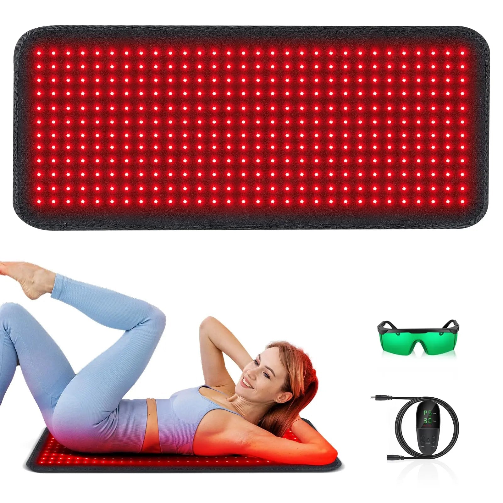 RUISQM Red Light Therapy Mat for Body - 360 LEDs Large Red & Infrared Light Therapy Pad Blanket RUISQM Au supplements