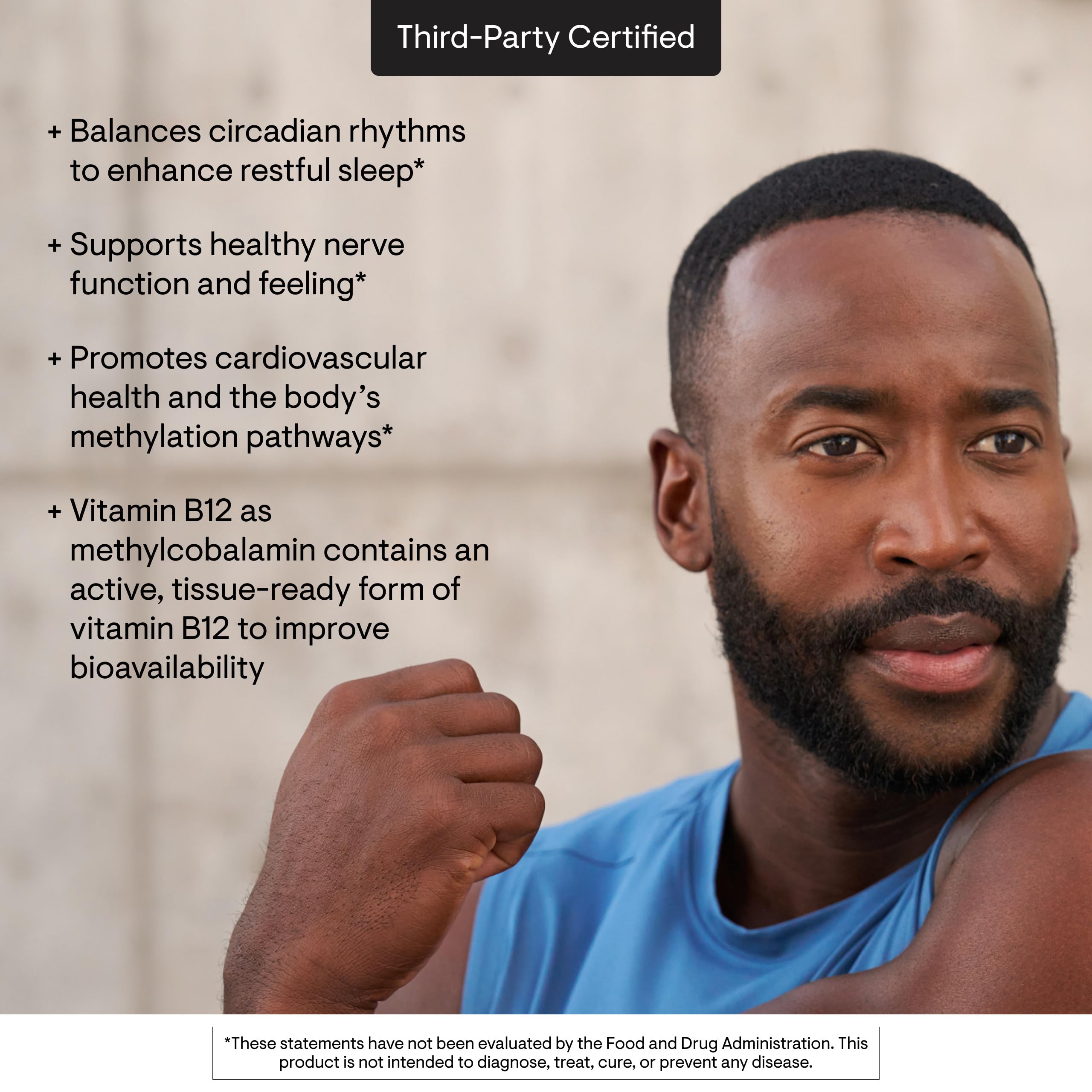 THORNE - Vitamin B12 - as Methylcobalamin - Supports Heart & Nerve Health, Blood Cell Function, Restful Sleep & Methylation* - Third-Party Certified