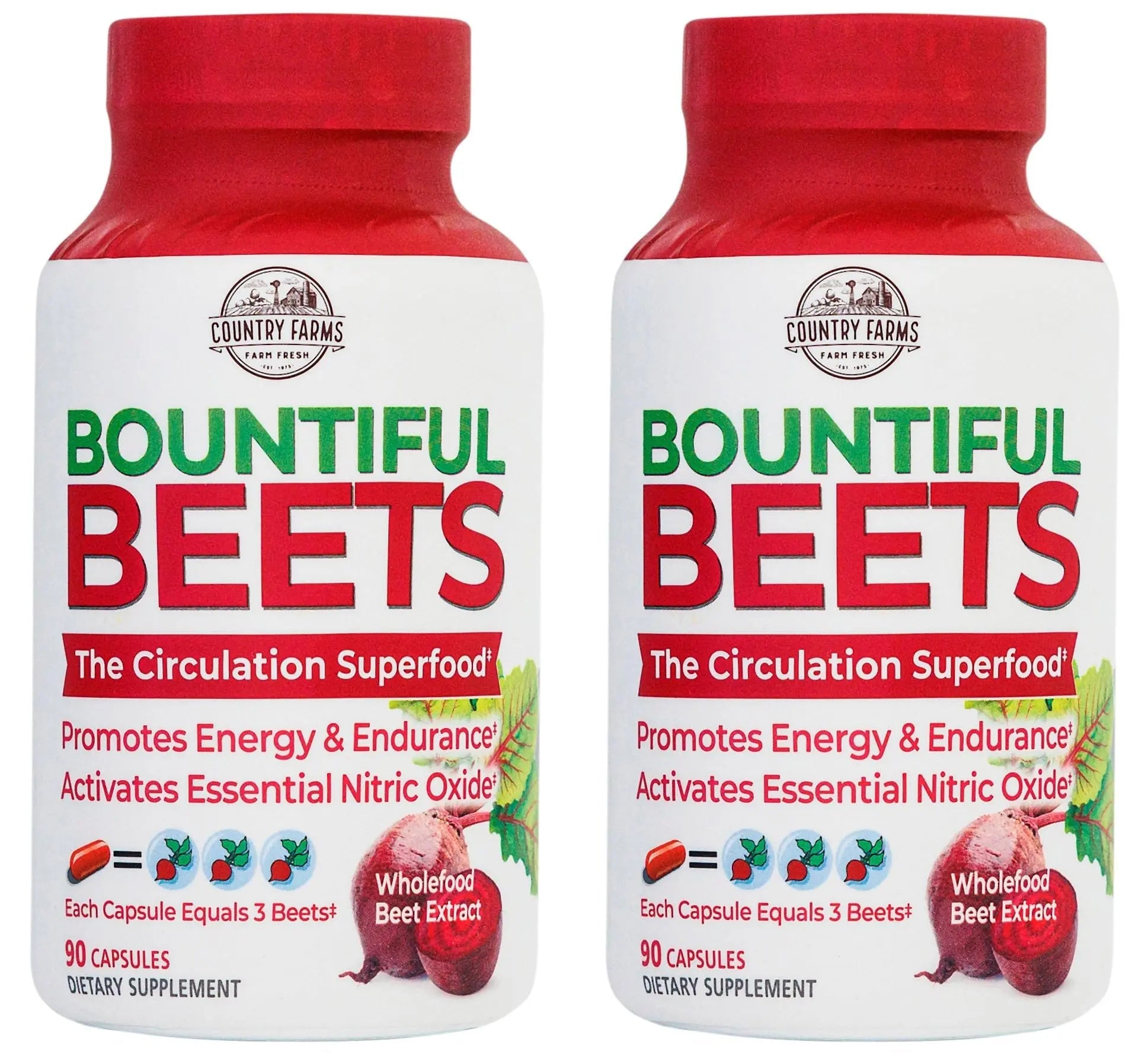 COUNTRY FARMS Bountiful Beets Root Capsules, Wholefood Beet Extract Superfood COUNTRY FARMS Au supplements