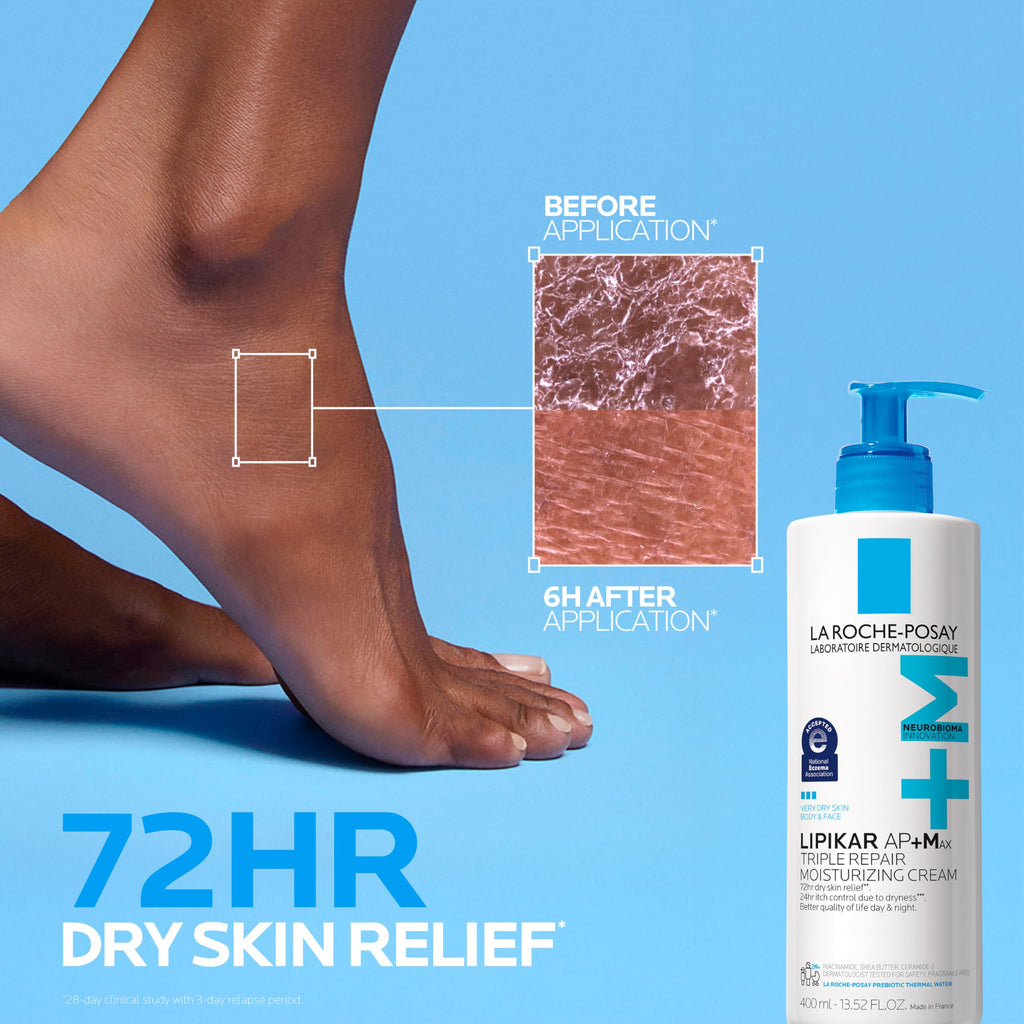 La Roche-Posay Lipikar AP+MAX Triple Repair Moisturizing Body Cream | Face & Body Lotion