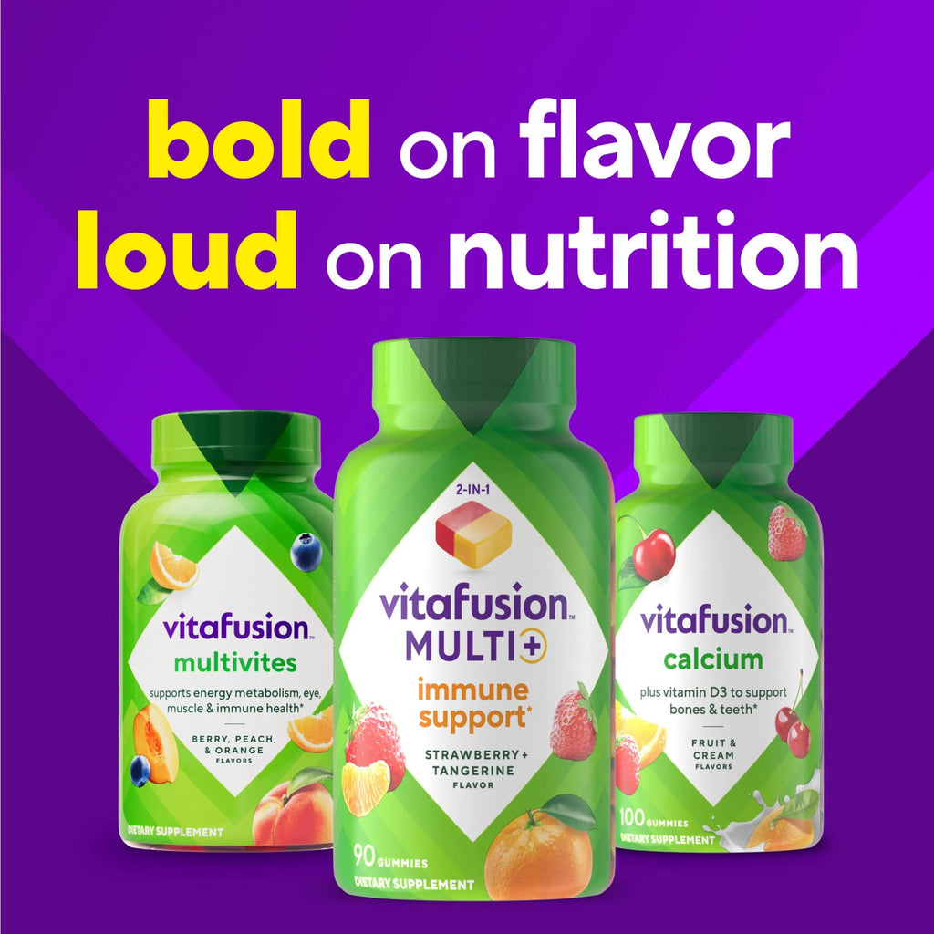 Vitafusion Multi+ Immune Support* – 2-in-1 Benefits & Flavors – Adult Gummy Vitamins with Vitamin C, Zinc Vitafusion Au supplements