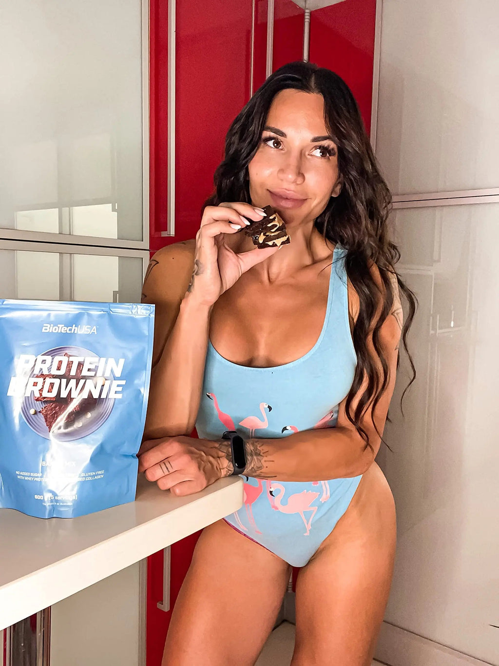 BioTechUSA Protein Brownie, Baking Mix with Collagen, whey proteins and sweeteners. 600 g, Chocolate BioTechUSA Au supplements