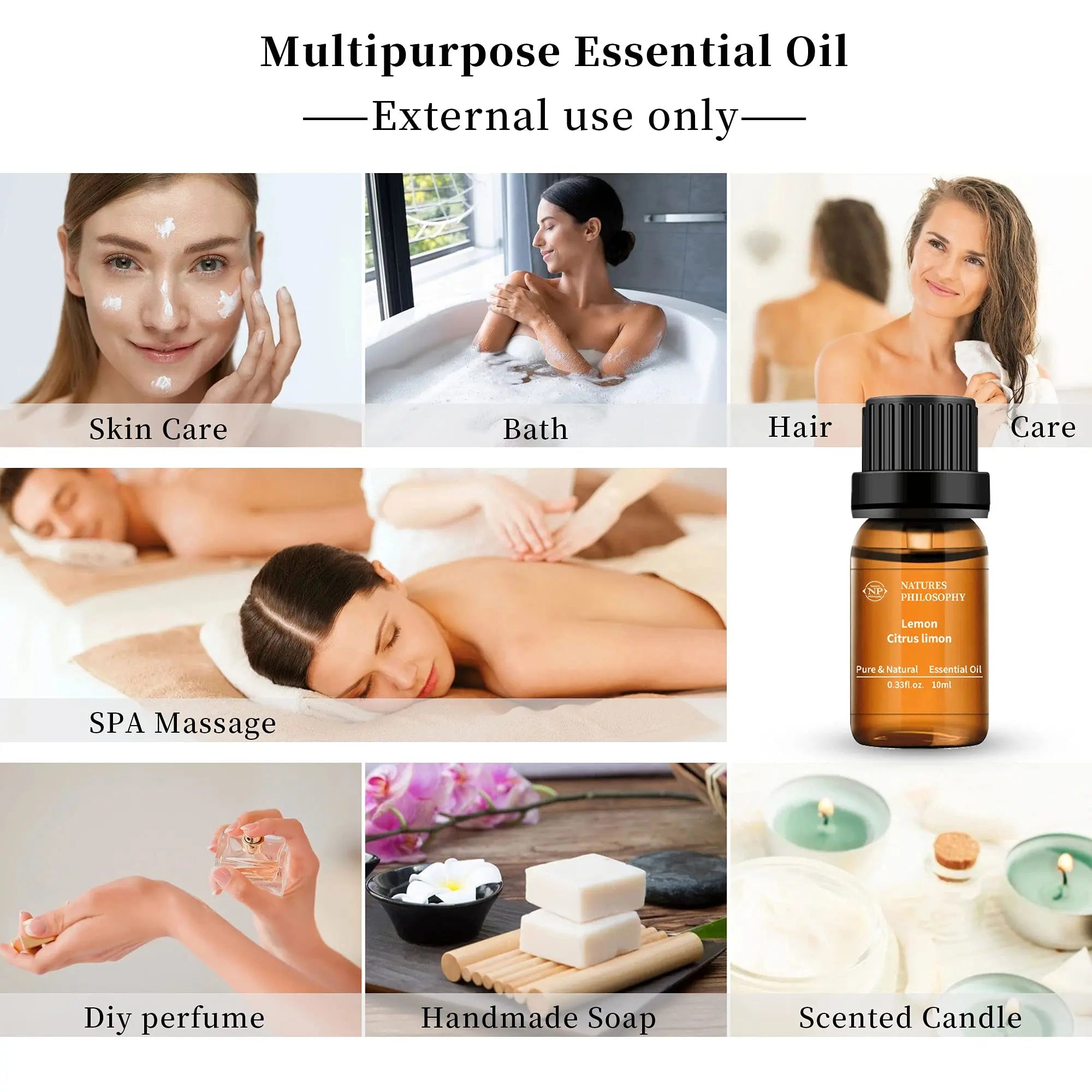 Lemon Essential Oil,100% Pure Organic Essential Oils for Aromatherapy, Diffuser, Massage, Soap Making NP NATURES PHILOSOPHY Au supplements