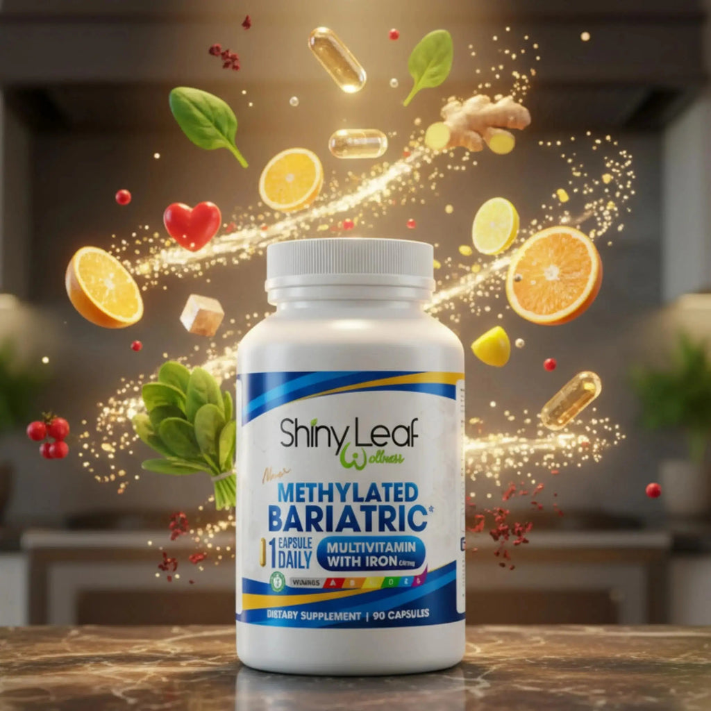 Shiny Leaf Methylated Bariatric Multivitamin with Iron 45mg – Once Daily Capsule, Made in USA, ASMBS Compliant Bariatric Vitamins Shiny Leaf Au supplements