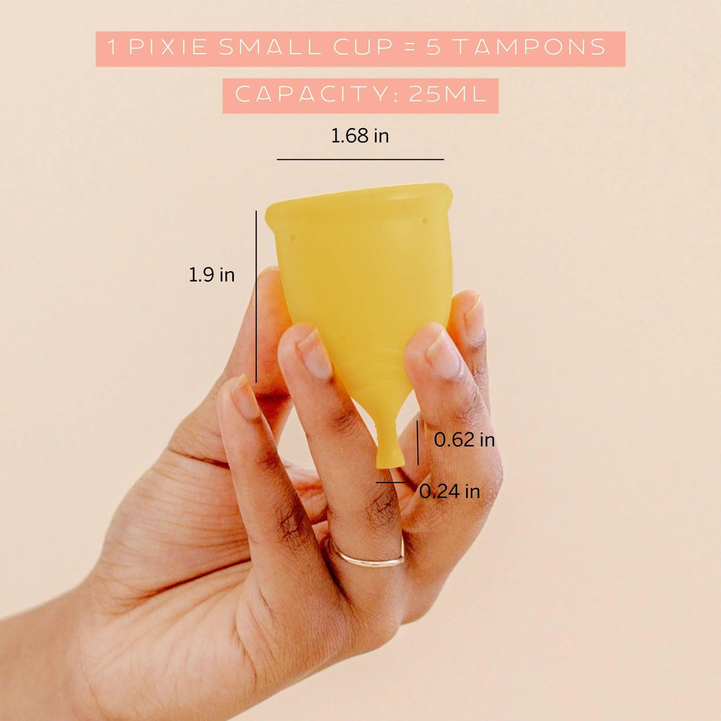 Pixie Menstrual Cup Steamer Sterilizer with A Small Period Cup - Ranked 1 for Most Comfortable Reusable Pixie Cup Au supplements