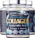Marine Collagen Type 1&3 1000mg, Hyaluronic Acid 200mg/serving; Vitamin C, Zinc, Copper for Immune System Dietapplements Au supplements
