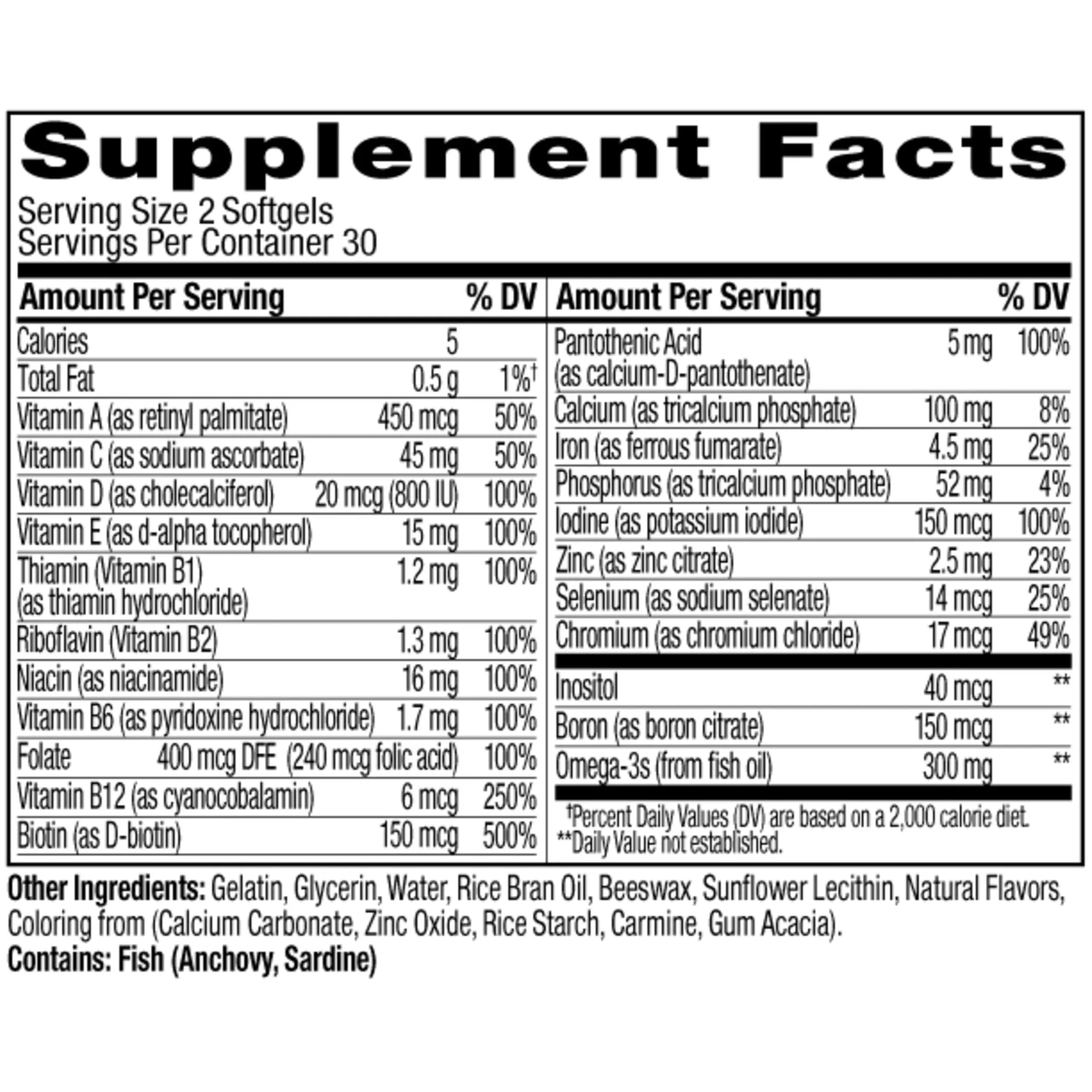 OLLY Ultra Women's Multi Softgels, Overall Health and Immune Support, Omega-3s, Iron, Vitamins A, D, C, E, B12, Daily Multivitamin, 30 Day Supply - 60 Count OLLY Au supplements