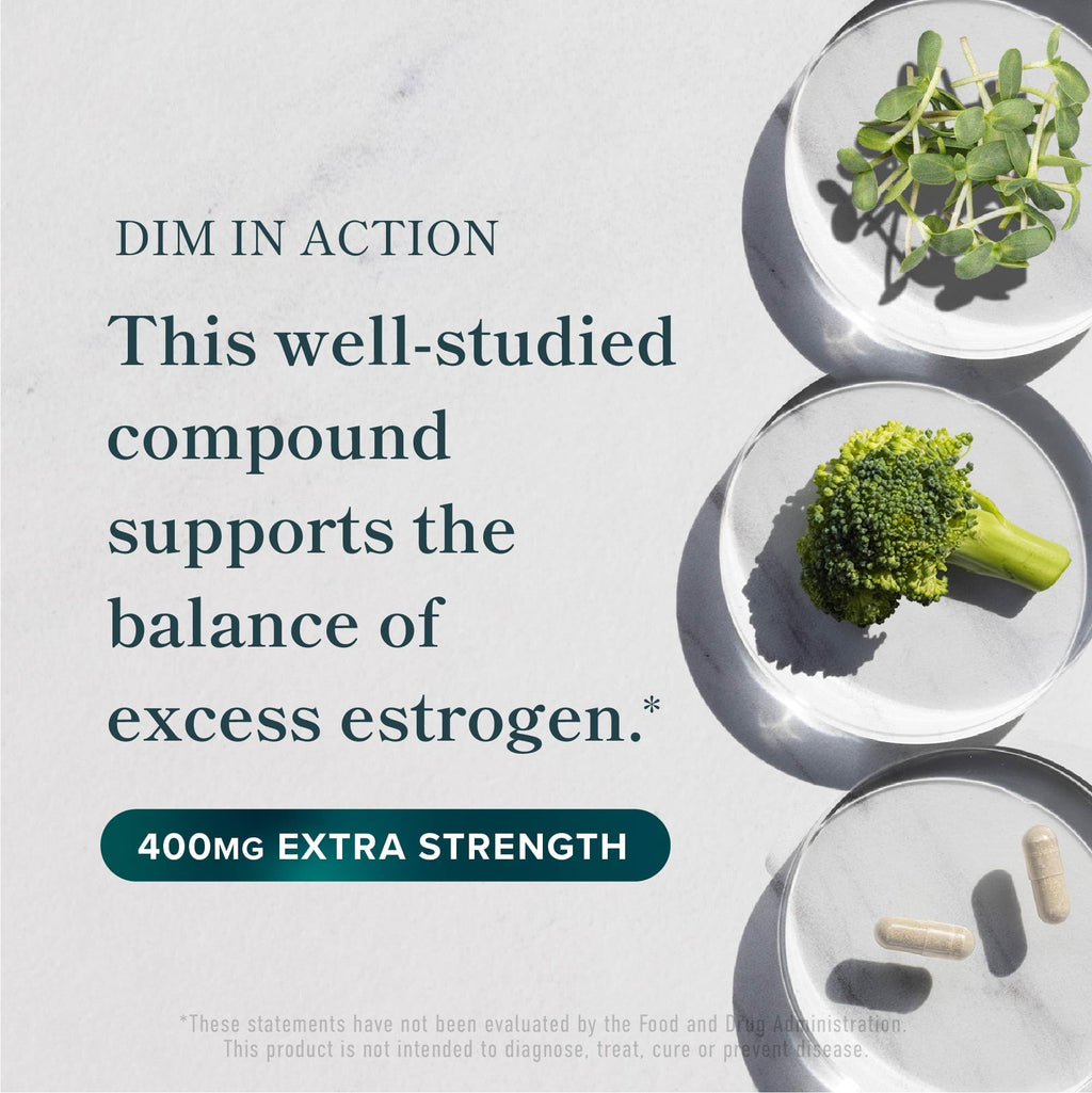 DIM Supplement 400MG Extra Strength | Hormone Balance for Men and Women | Menopause, Acne, Hot Flashes Relief, Prostate Support & Antioxidant Support | Soy-Free, Gluten-Free | SMNutrition | 90 Ct. SMNutrition Au supplements