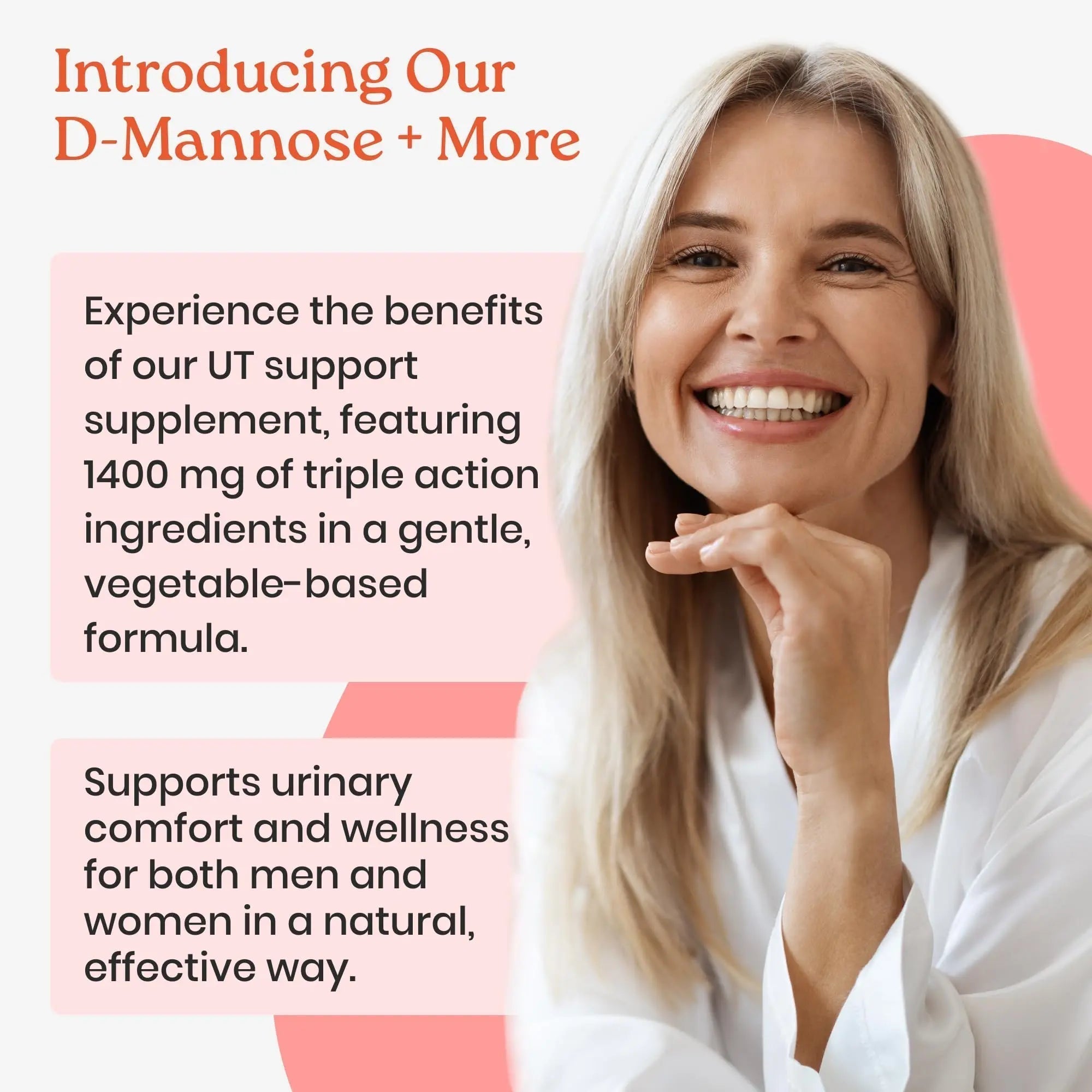 NewLife Naturals D-Mannose Capsules | w/Cranberry and Hibiscus Extracts | Natural Urinary Tract Health Supplement | 1400mg Pure Veggie Powder | 60 Veggie Capsules NewLife Naturals Au supplements