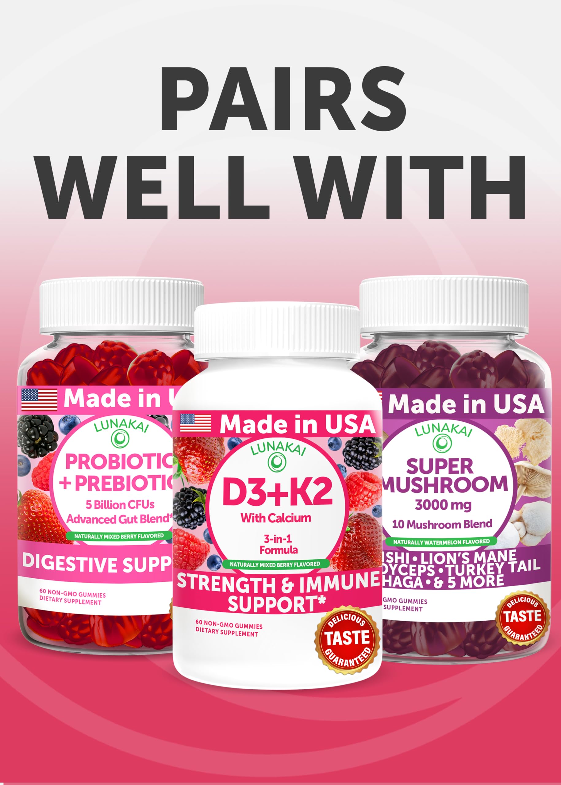 Lunakai USA Made Natural Menopause Supplements for Women – 13-in-1 Menopause Relief for Hot Flashes, Night Sweats, Sleep & Mood Support, 60ct Lunakai Au supplements