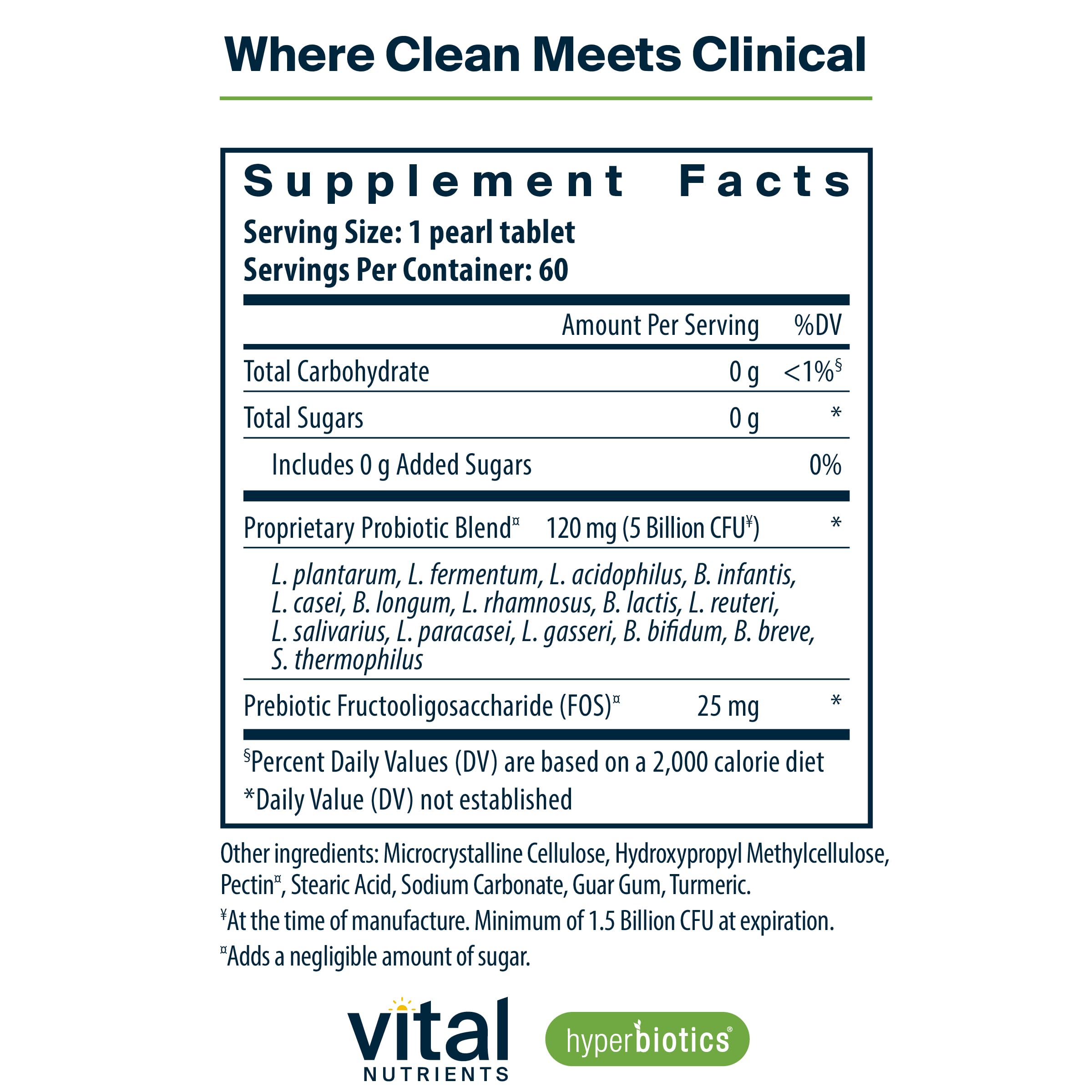 Hyperbiotics Vital Nutrients Pro-15 Prebiotics and Probiotics for Women and Men | 15 Science Backed Strains | Supports Occasional Constipation