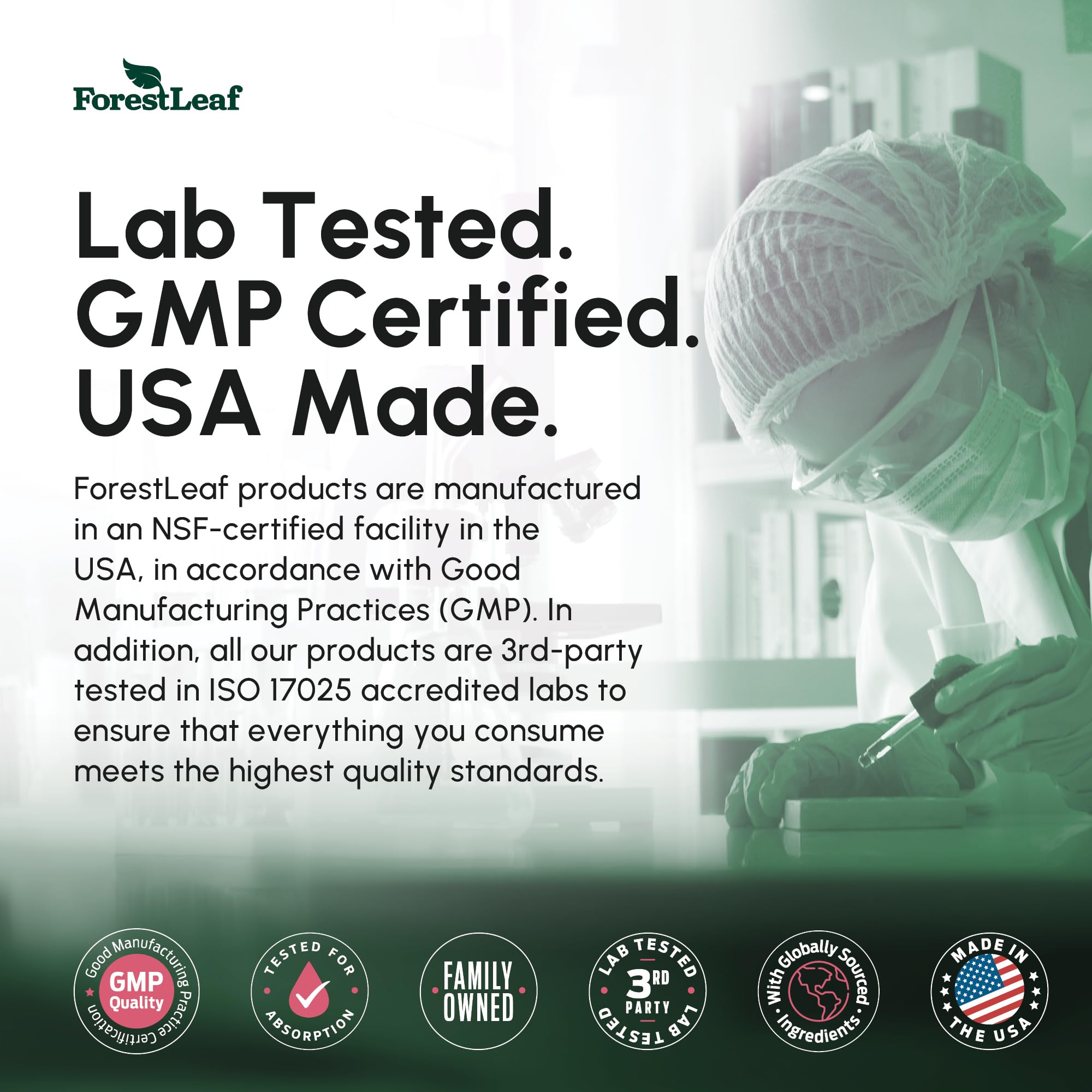 ForestLeaf Berberine Supplement - 1300mg per Serving - Ultra High Potency Berberine HCl with Ceylon Cinnamon, Bitter Melon & Gymnema