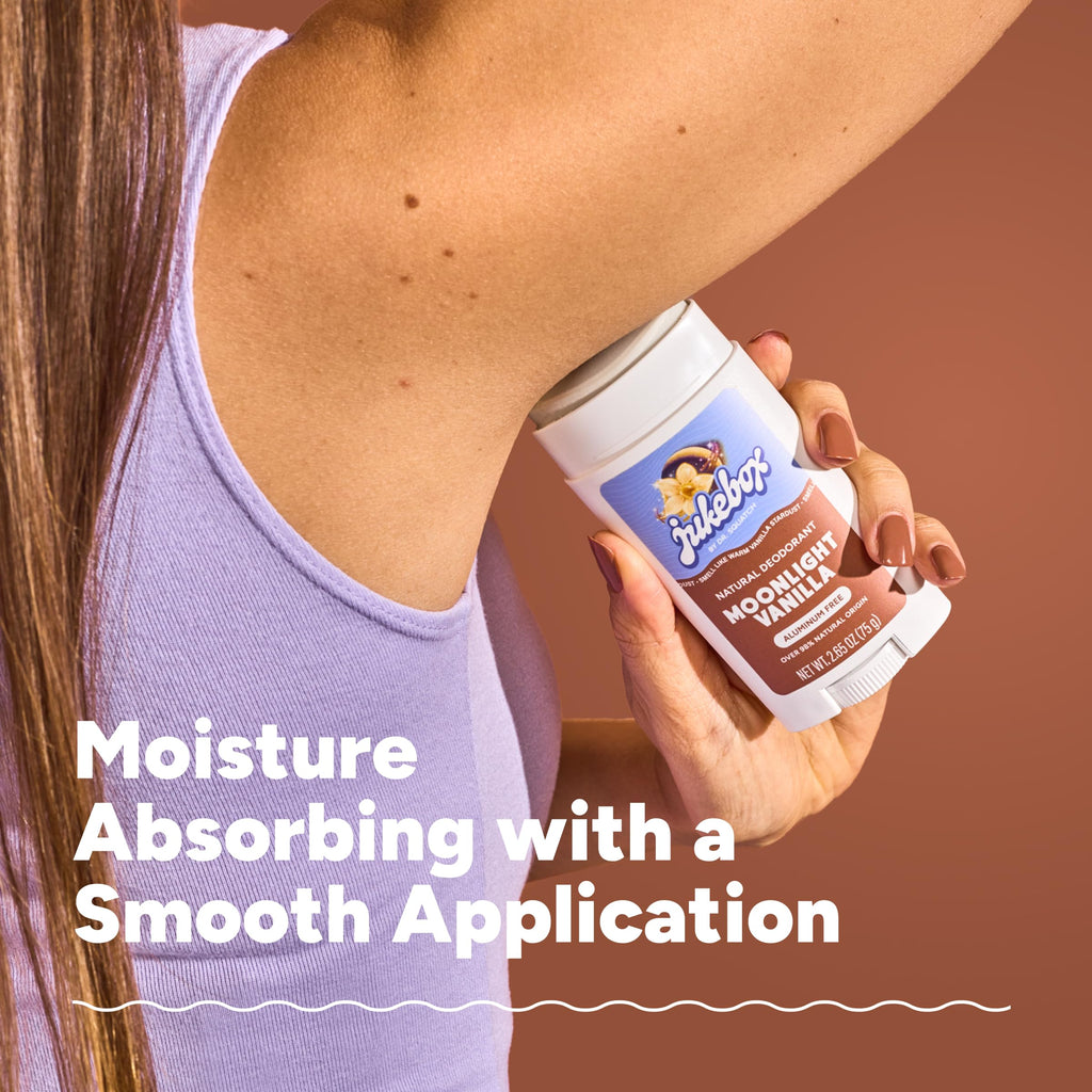 Jukebox Natural Women’s Deodorant – Aluminum Free, 72 Hour Odor Protection – Made with Arrowroot, Charcoal & Postbiotics – Sky Blue Malibu, 2.65 oz JUKEBOX Au supplements