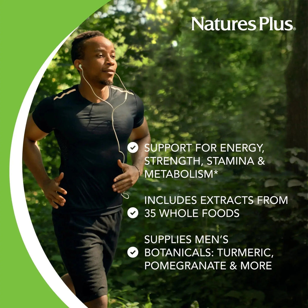 NaturesPlus Source of Life Garden Men’s Once Daily Multivitamin - 30 Tablets - Supports Energy & Stamina Nature's Plus Au supplements