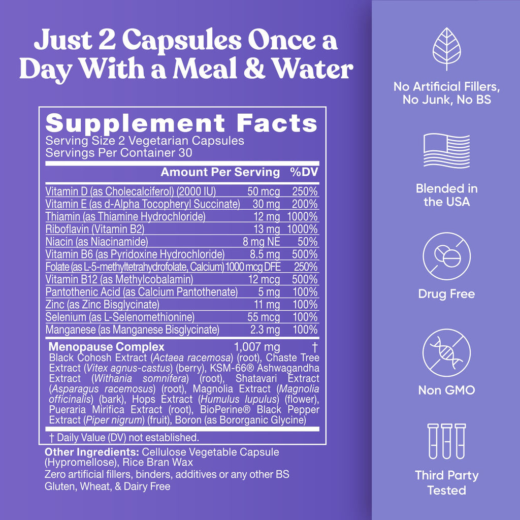 Staying Cool Menopause Supplements for Women – Hormonal Hot Flash Relief, Weight Support, & Night Sweats – Vitex Chaste Tree & Black Cohosh – 60 Vegetarian Soft Capsules Eu Natural Au supplements