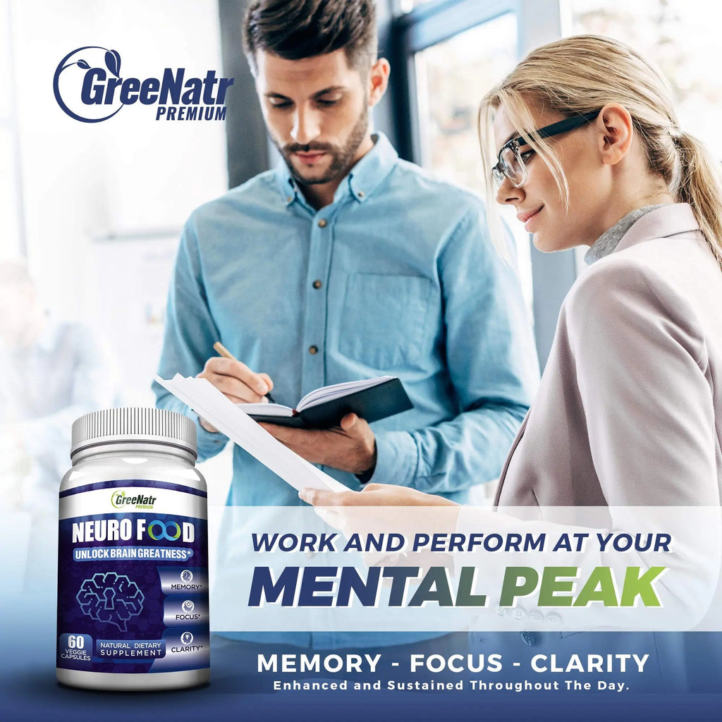GreeNatr Brain Supplement with B12 Vitamin for Enhanced Memory, Energy, Focus, and Clarity GreeNatr Au supplements