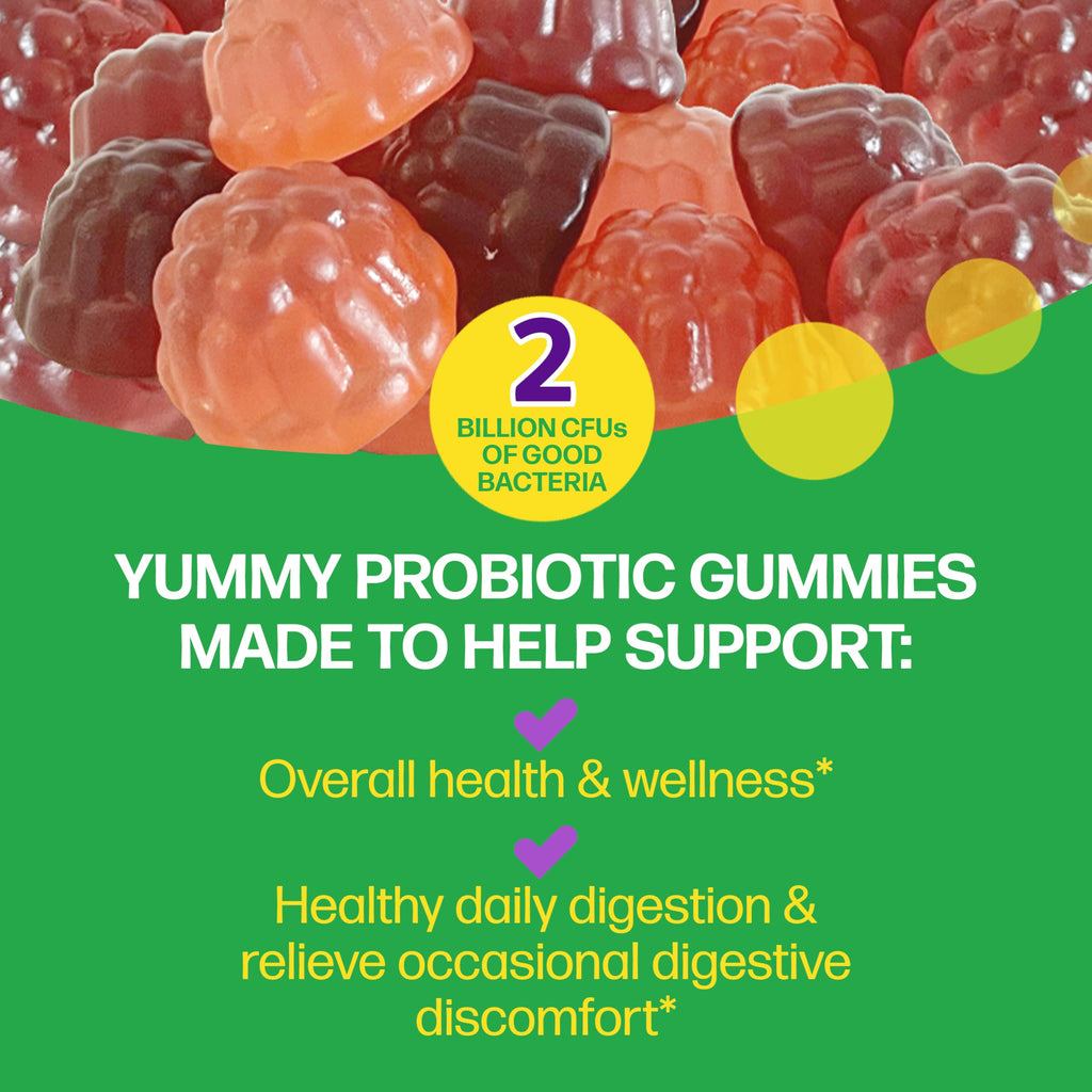 Culturelle Daily Probiotic Gummies for Women & Men, Berry Flavor, 52 Count, Naturally-Sourced Daily Probiotic