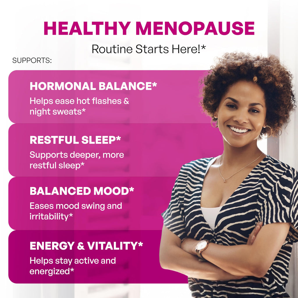 Complete Menopause Support Supplement For Women | With Ashwagandha, Black Cohosh, Dong Quai & Muira Puama | Helps Easing Hot Flashes, Night Sweats, Mood Swings, Hormone Balance & Harmony | 60 Capsules Sandhu's Au supplements