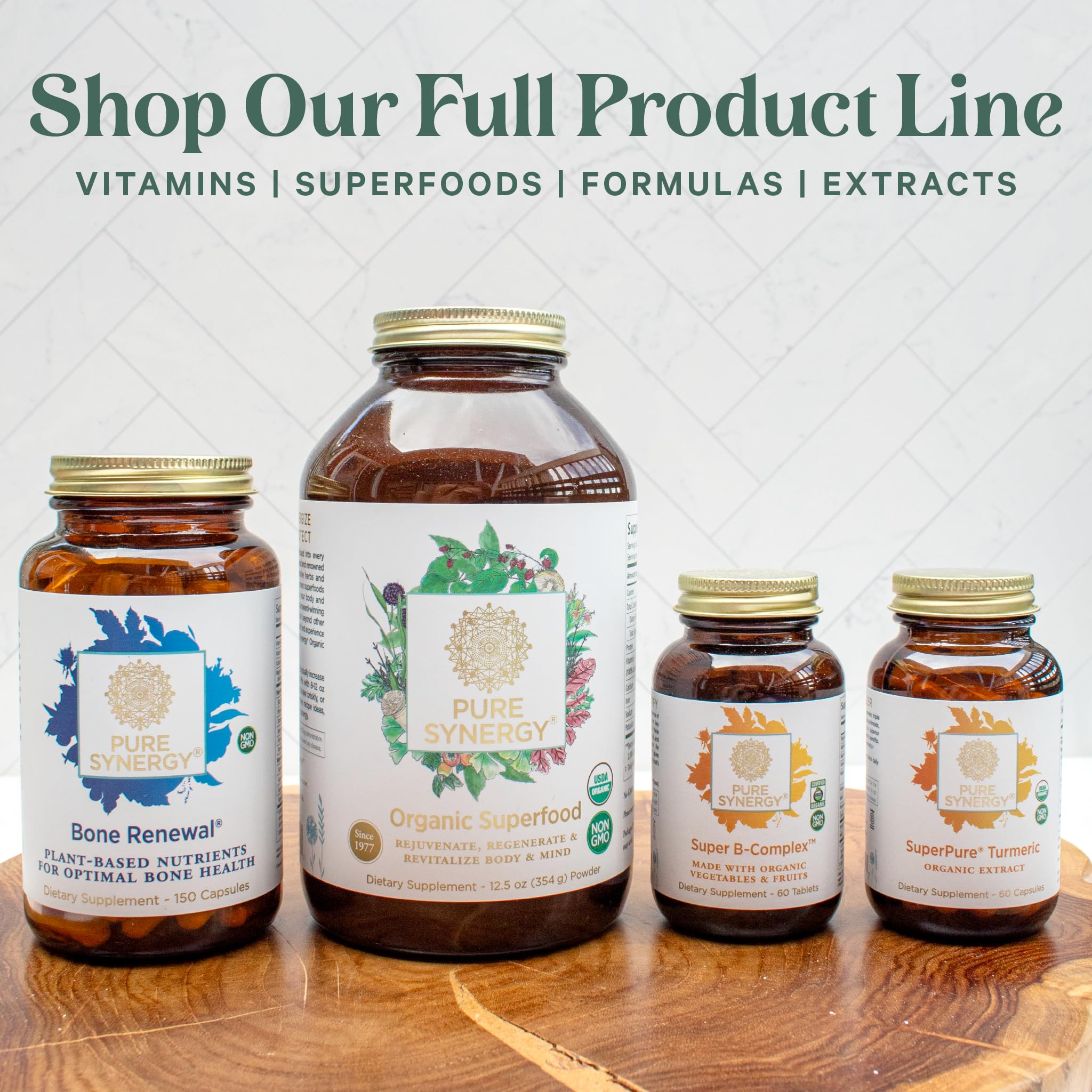 PURE SYNERGY Pure Radiance C | Organic Vitamin C Capsules | 100% Natural, Whole Food, Non-GMO Supplement with Organic Camu Camu
