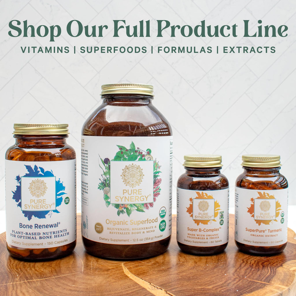 PURE SYNERGY Zinc Complex | Immune Support Supplement | Natural, Vegan Zinc Complex with Vitamin C and Organic Whole Foods | for Immune