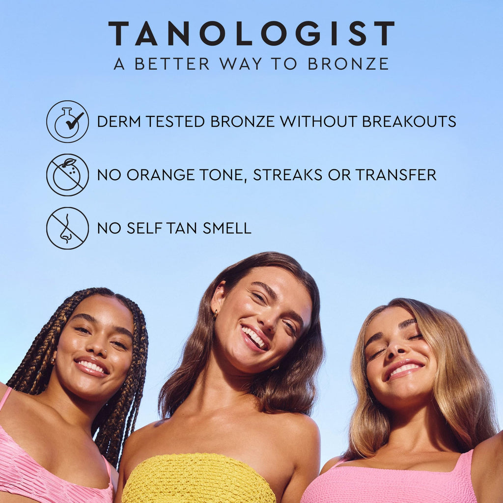 Tanologist Medium Self Tan Mousse, Self-Tanning Mousse, Streak-Free, Natural Glow, No Fake Tan Smell Or Orange Tone, Long Lasting