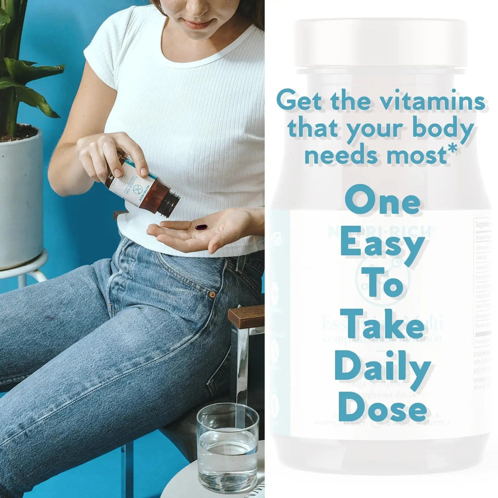 Nutri-Rich Essentials Multi | Multivitamin Supplement with Fish Oil Omega-3 for Men and Women, Supports Energy, Immune Health Nutri-Rich Au supplements