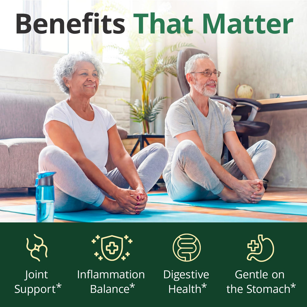 Boswellia Serrata Turmeric Supplement for Joint Support & Inflammation Balance – Turmeric Boswellia Supplement with Ginger & Black Pepper Extract