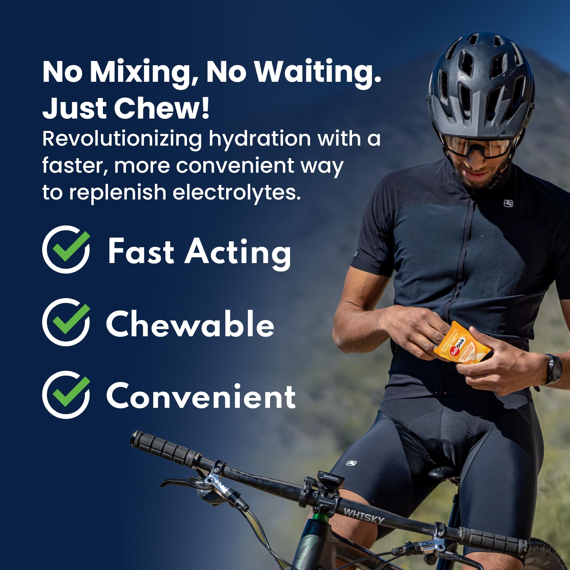 SaltStick Electrolyte FastChews - 60 Mixed Berry Chewable Tablets - Salt Tablets for Running and Hydration, Electrolyte Chews - 60 Count Bottle