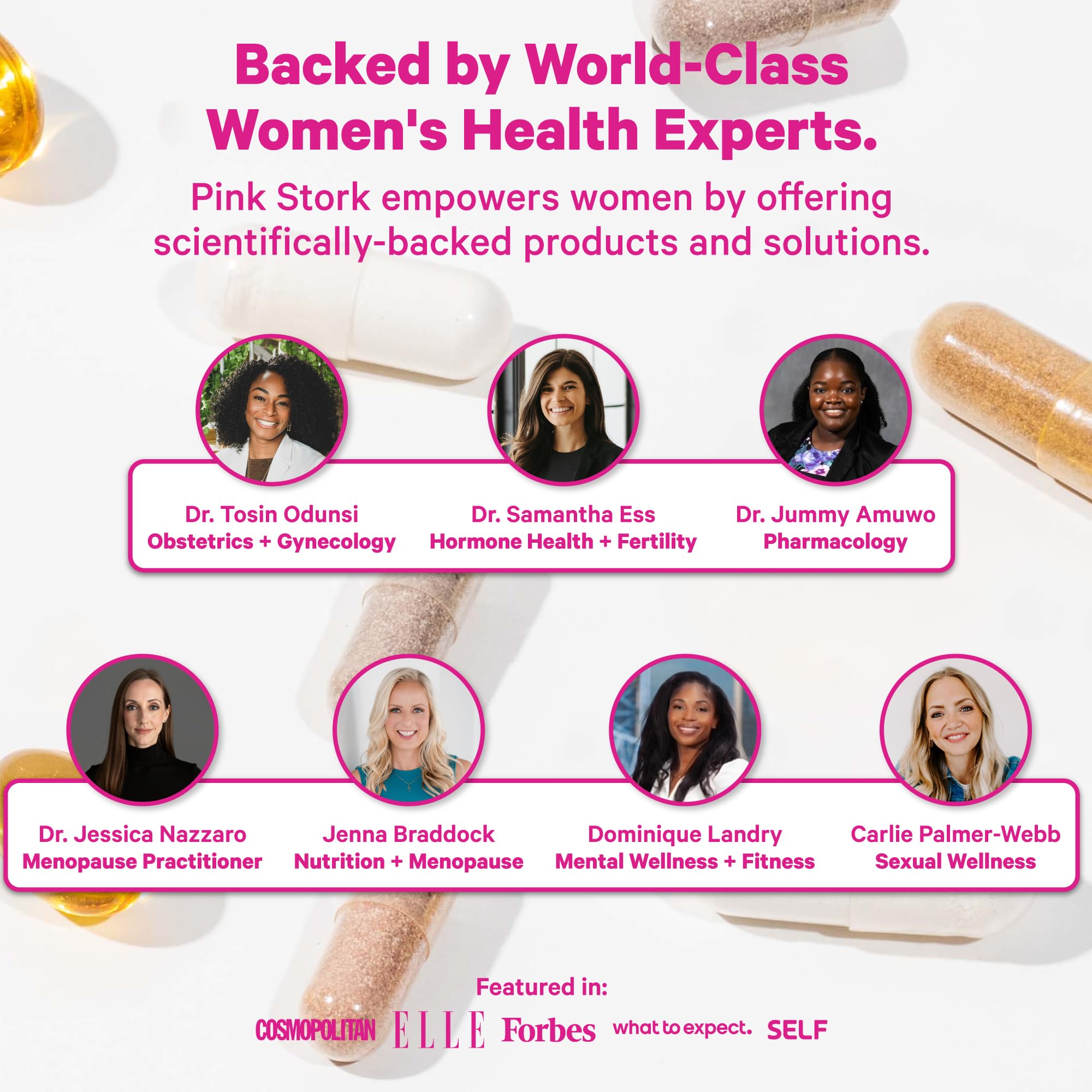 Pink Stork Premium Fertility Gummies | Fertility Supplements for Women with CoQ10, Myo-Inositol + Prenatal Vitamins | Conception Support | Hormone Balance for Women, Ovarian Care - 60 Gummies Pink Stork Au supplements
