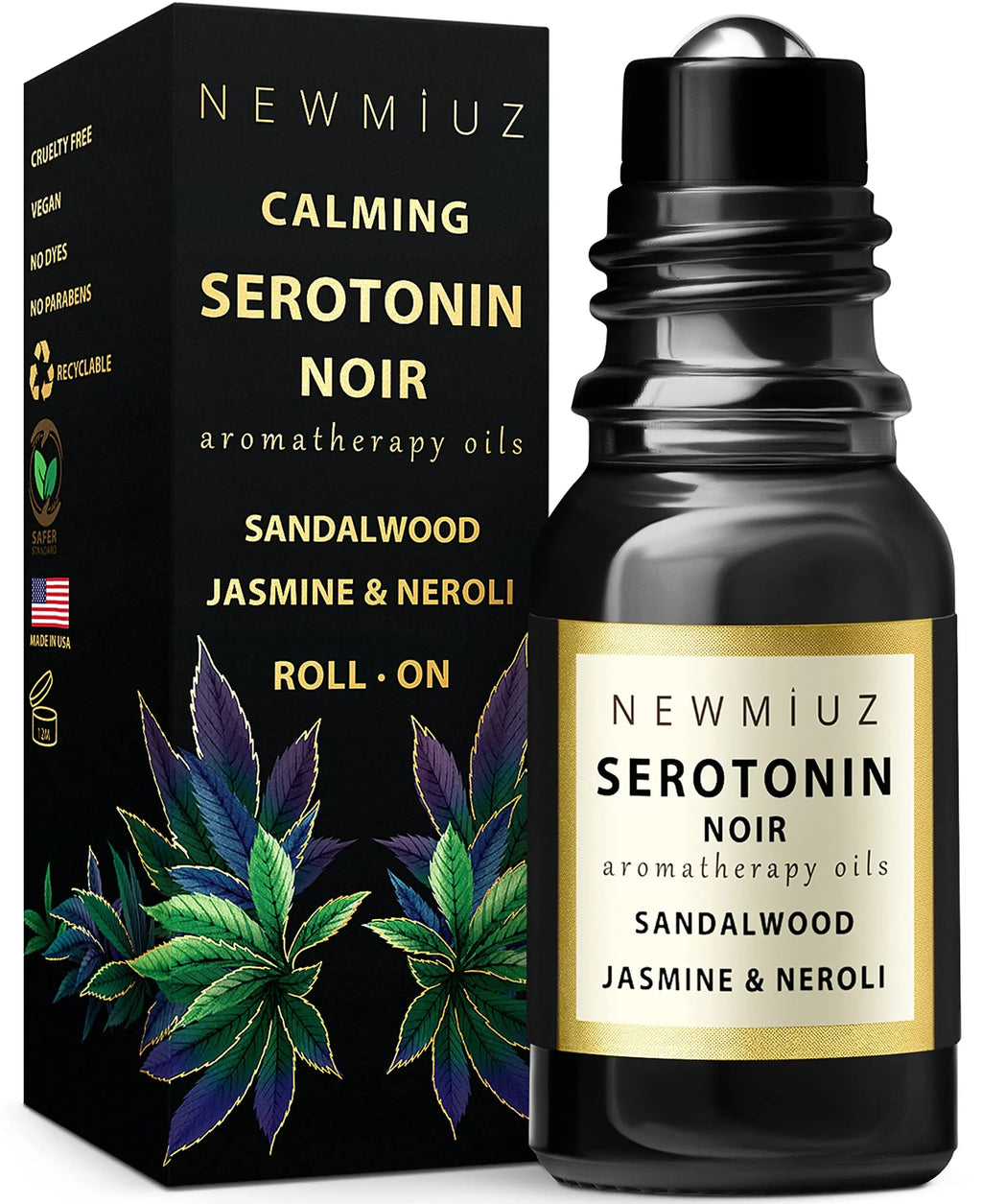 Calm Roll on Essential Oil Stress Relief Sandalwood Jasmine Destress Relaxation Calming Rolle New Miuz Au supplements