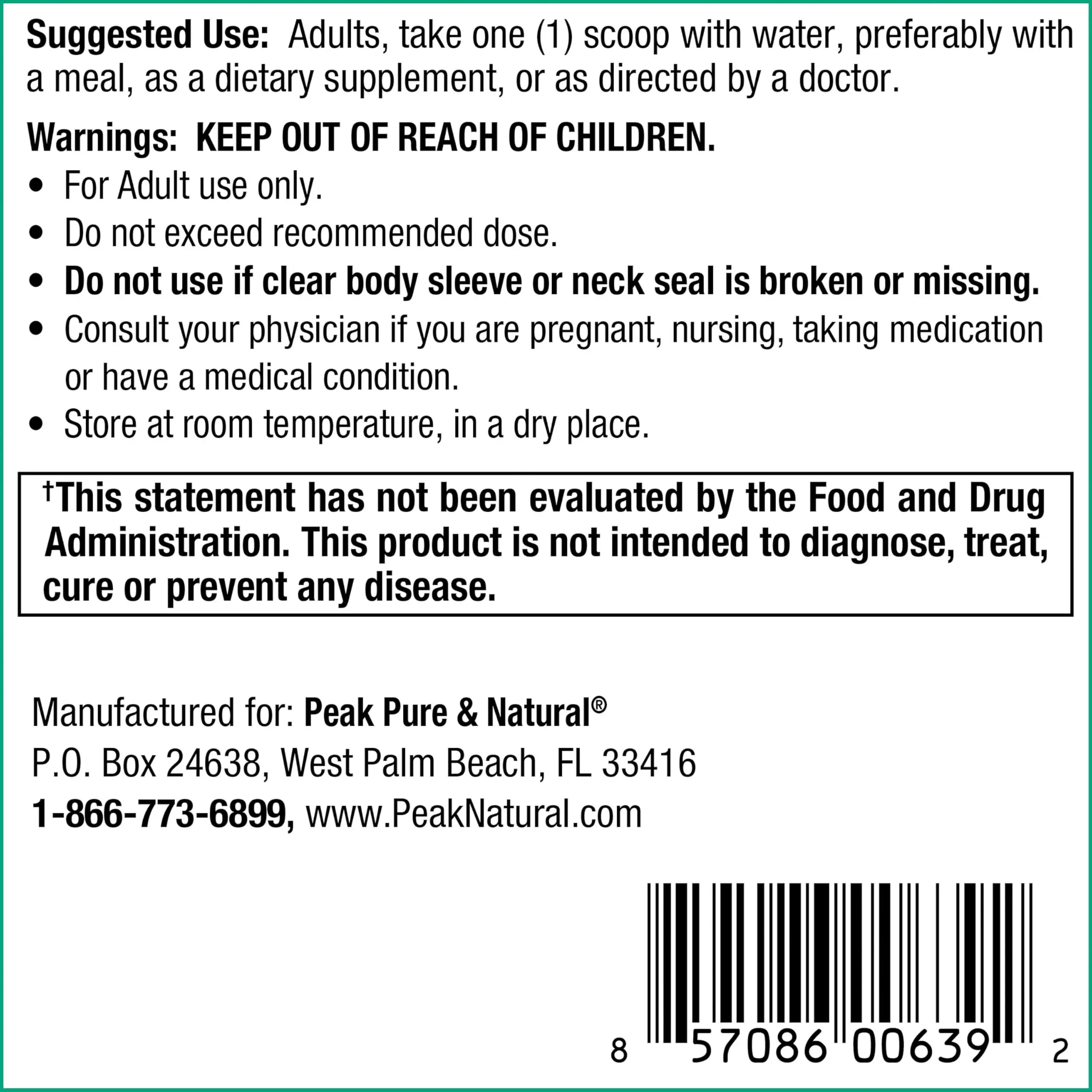 Peak Urinary Tract Supplement Powder - Cranberry and D-Mannose Powder with Juniper Berries and Probiotics for Urinary Tract Health, Ph Balance, UTI Defense - Vegan, Gluten Free (30 Day Supply) Peak Pure & Natural Au supplements