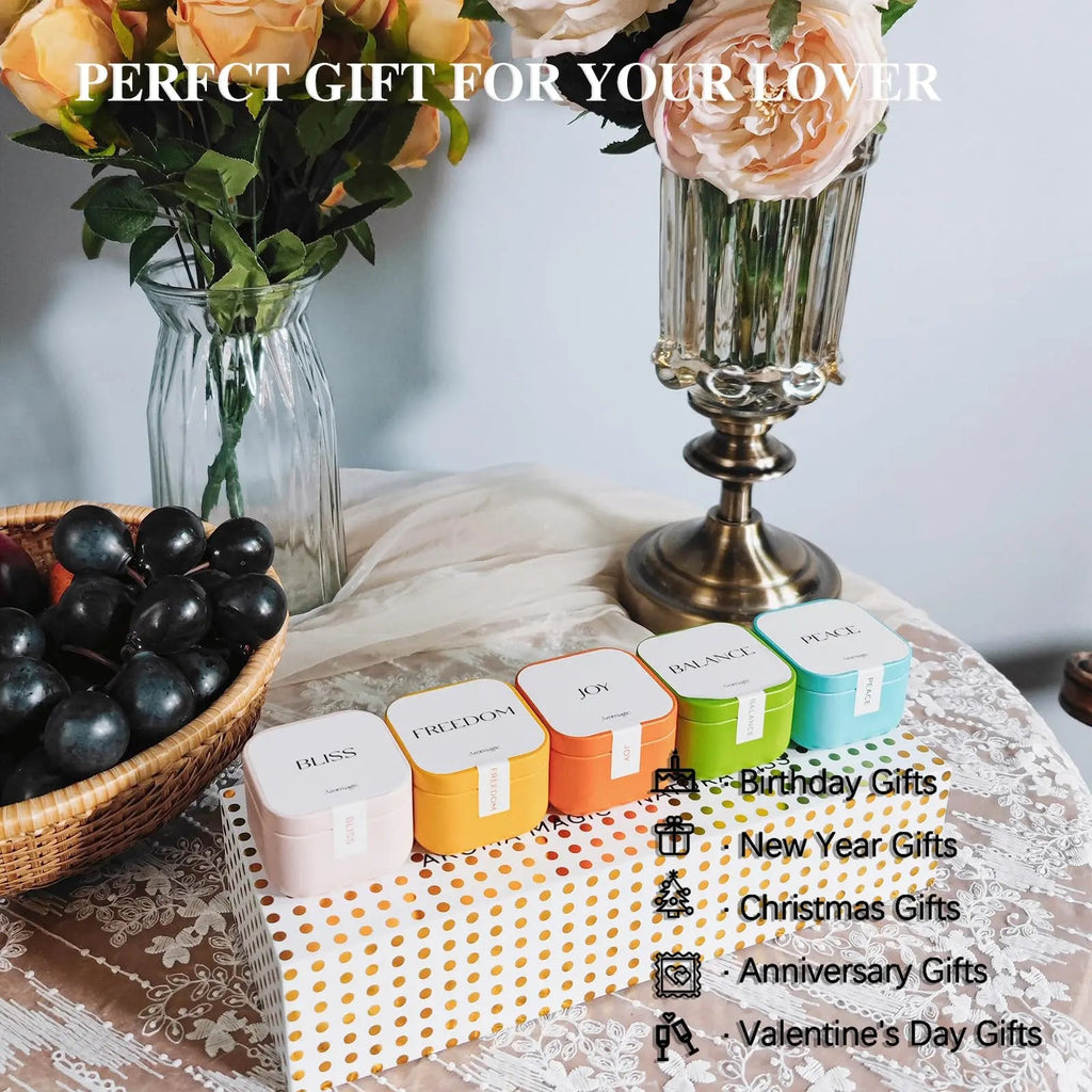 Aromagic 5 Pack Scented Candles Gift Set,Jar Candles Valentine's Day Gifts for Women aromagic Au supplements