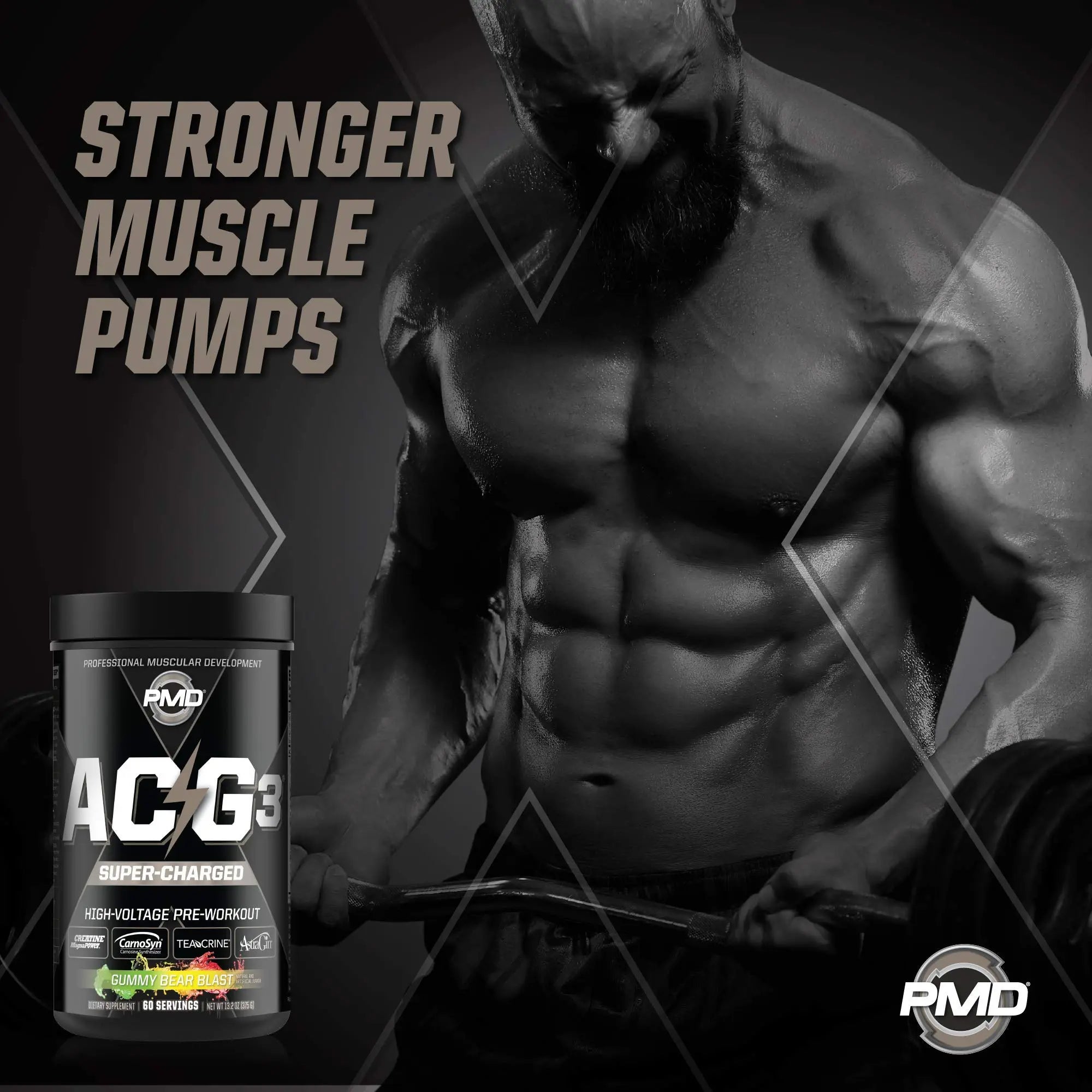 PMD Sports ACG3 Supercharged - Pre Workout - Powerful Strength, High Energy, Maximize PMD Au supplements