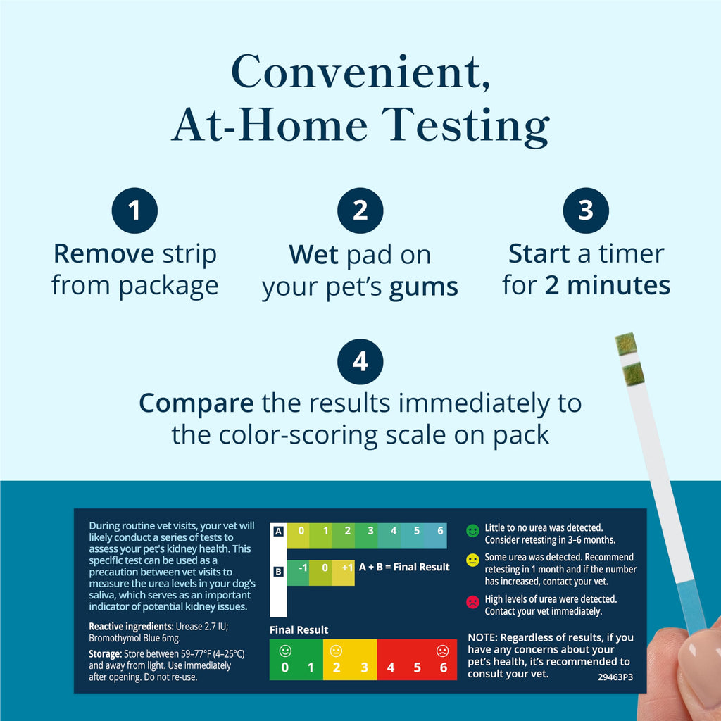 Petivity At-Home Kidney Health Test Kit for Dogs — Quick Saliva Urea Test (2-Minute Home Check), Powered by Purina — Help Detect Early Kidney Changes - (Pack of 3) petivity Au supplements