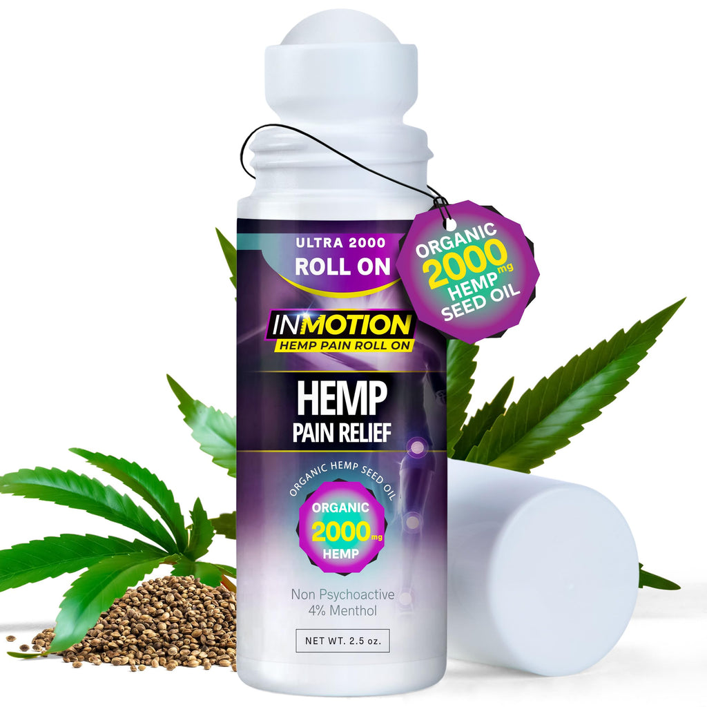 Inmotion Hemp Roll On for Pain Relief - Premium Ultra Strength Fast Acting, Long Lasting, Odorless Hemp Oil Roll On Pain Reliever for Joint, Muscle, & Back InMotion Hemp Au supplements