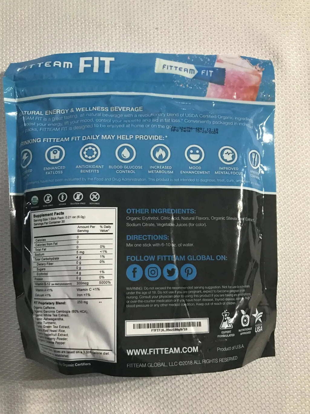 Fitteam Fit 30 Individual Sticks (30 Day Supply) New Improved Formula Fitteam Au supplements