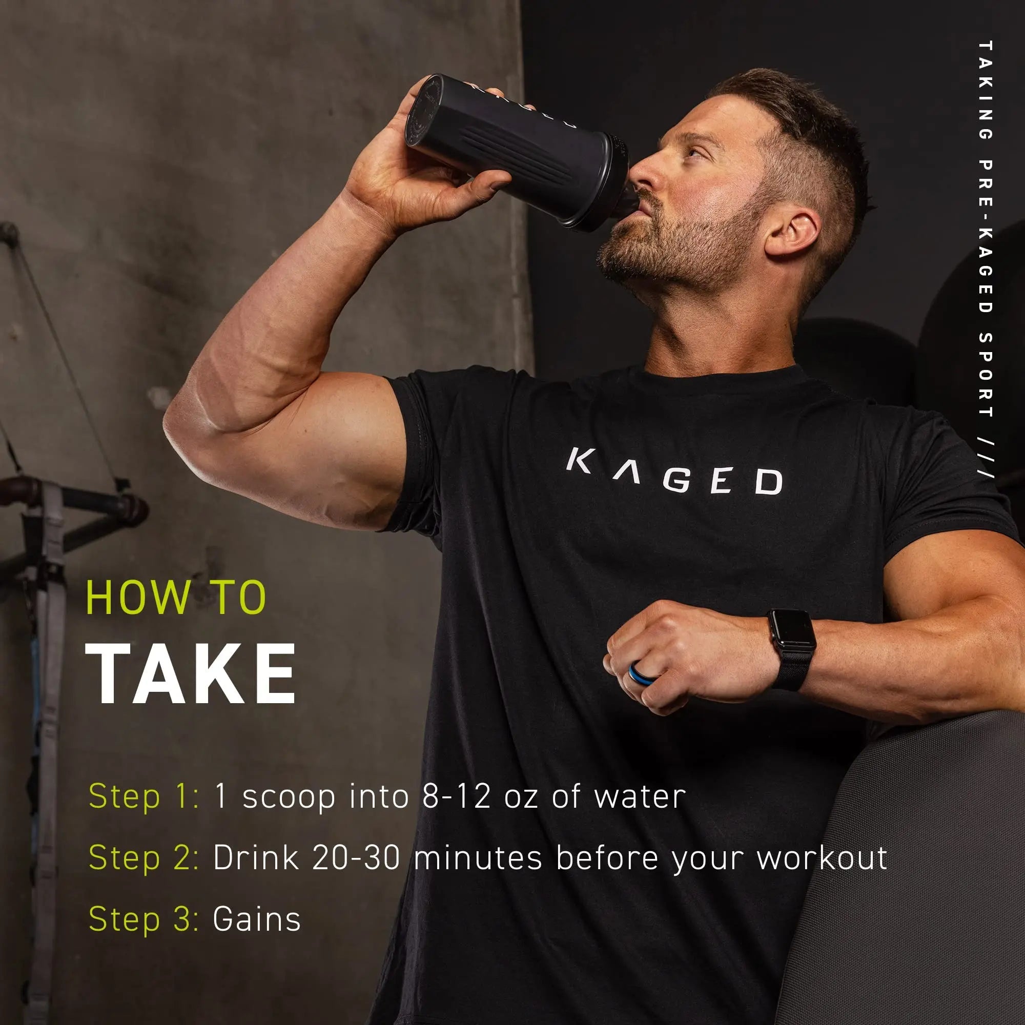Kaged Athletic Sport Pre Workout Powder | Mango Lime | Energy Supplement for Endurance Kaged Au supplements